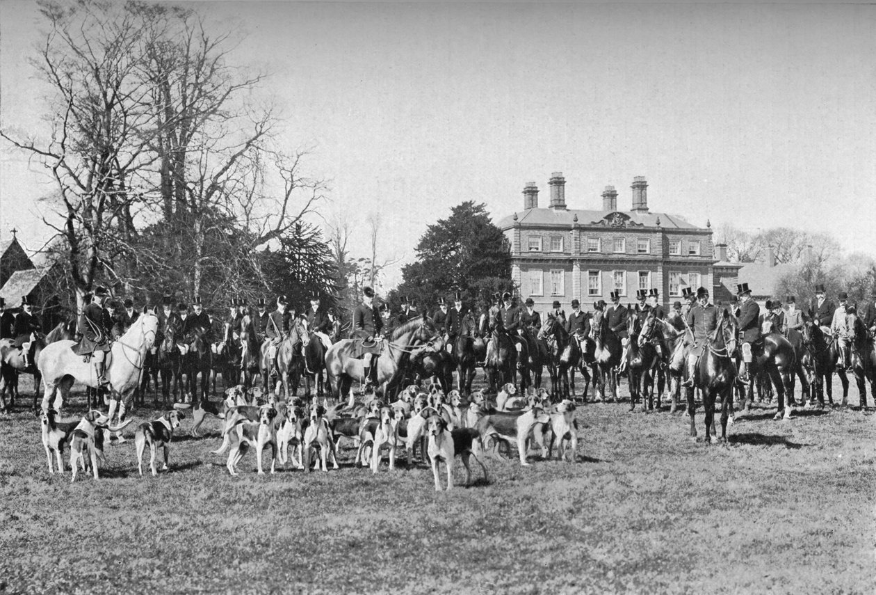 Os cães de Albrighton: uma reunião em Stretton, c1903, 1903 de Unbekannt