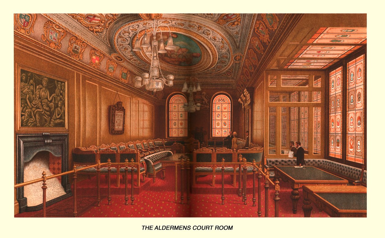 Sala do Tribunal de Aldermens, 1886 de Unbekannt