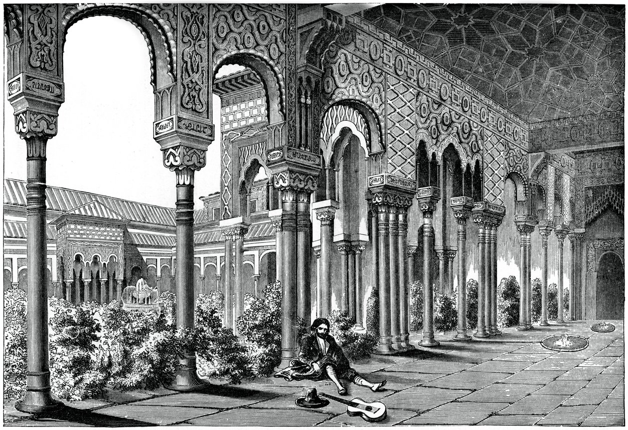 Palácio de Alhambra, Granada, Espanha, 1870 de Unbekannt