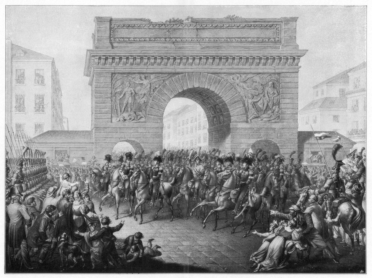 Os Aliados entram em Paris, 31 de março de 1814 1900 de Unbekannt