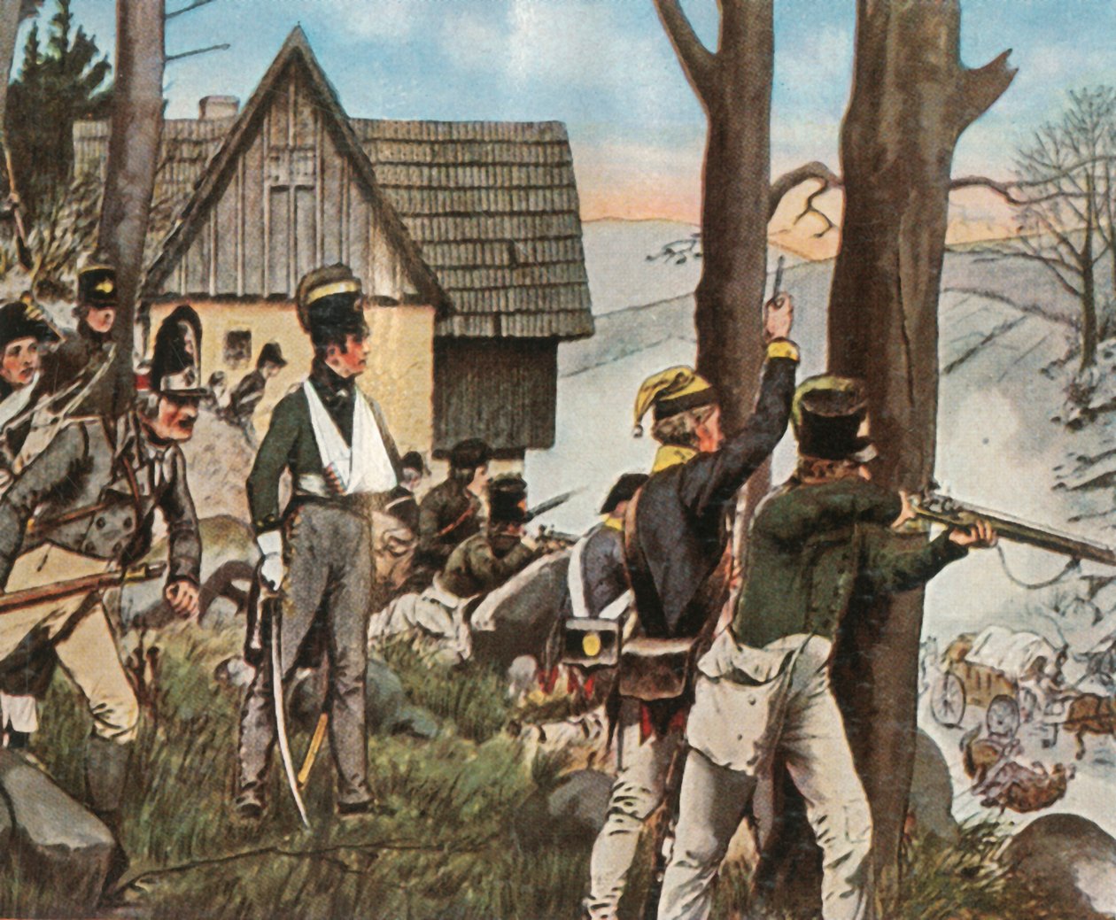 A guerra alpina no condado de Kladsko, 1807, 1936. de Unbekannt