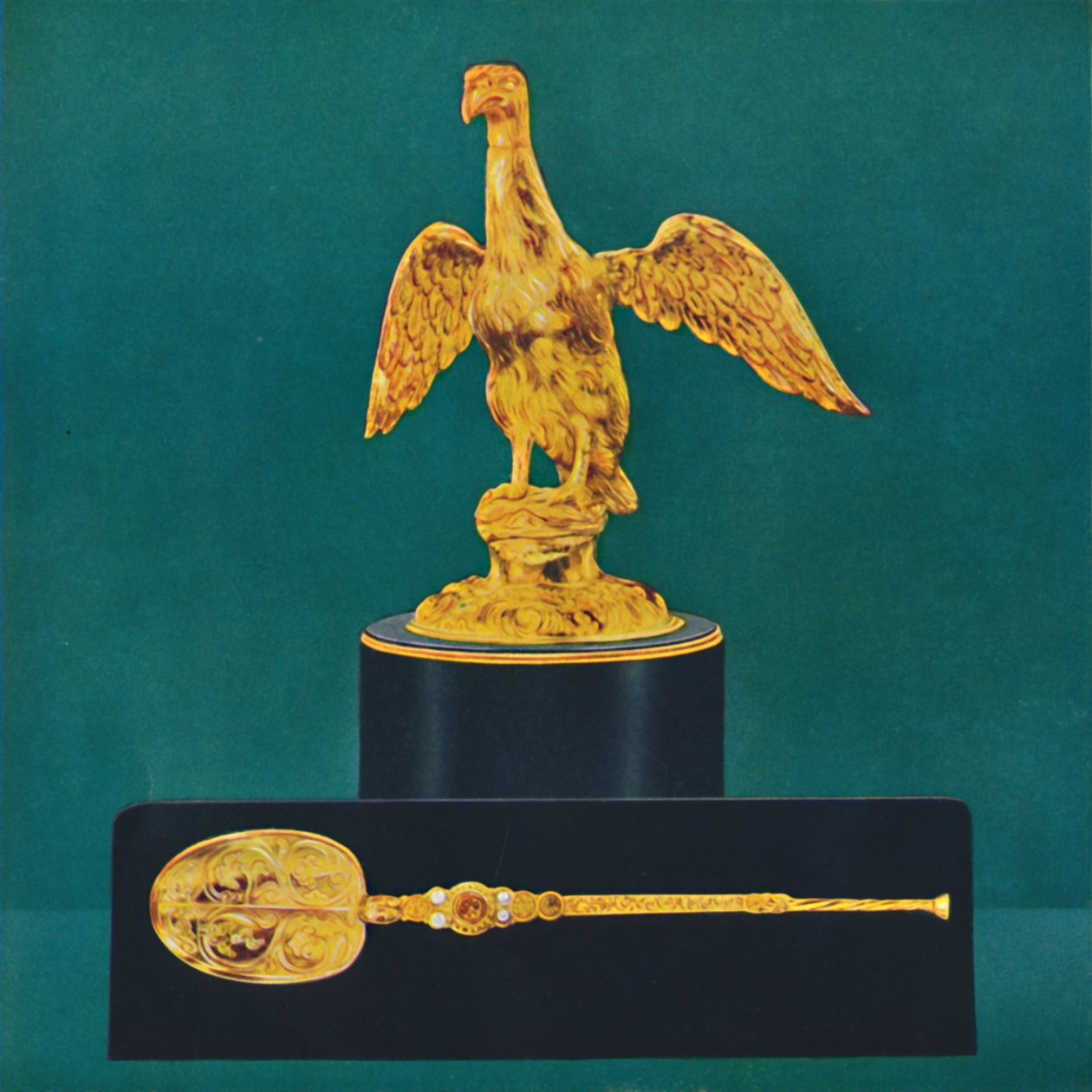 A Ampulla ou Águia Dourada e a Colher, 1937. de Unbekannt