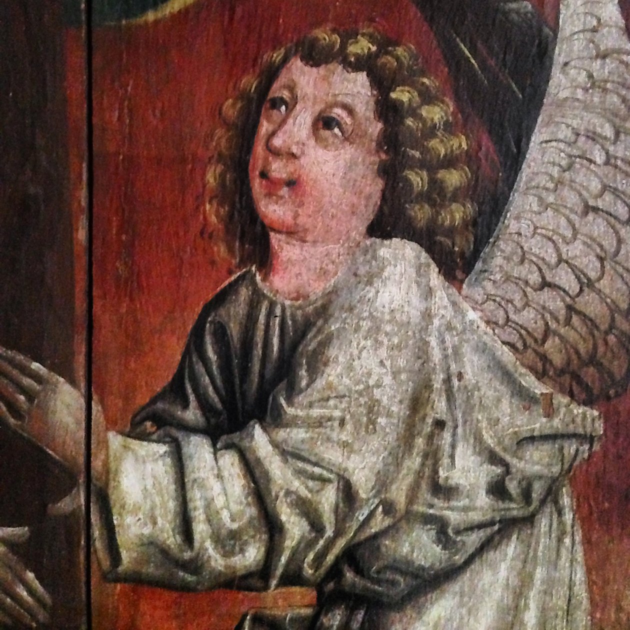 O anjo. Detalhe do Santuário do Sangue Sagrado, meados do século XV de Unbekannt