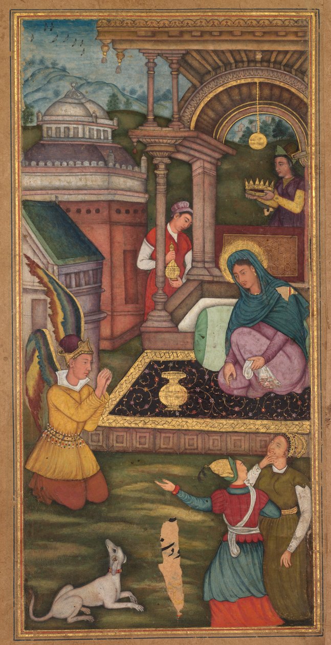 A Anunciação, de Mirat al-quds do Padre Jerome Xavier Spanish, 1549-1617, 1602-1604. de Unbekannt