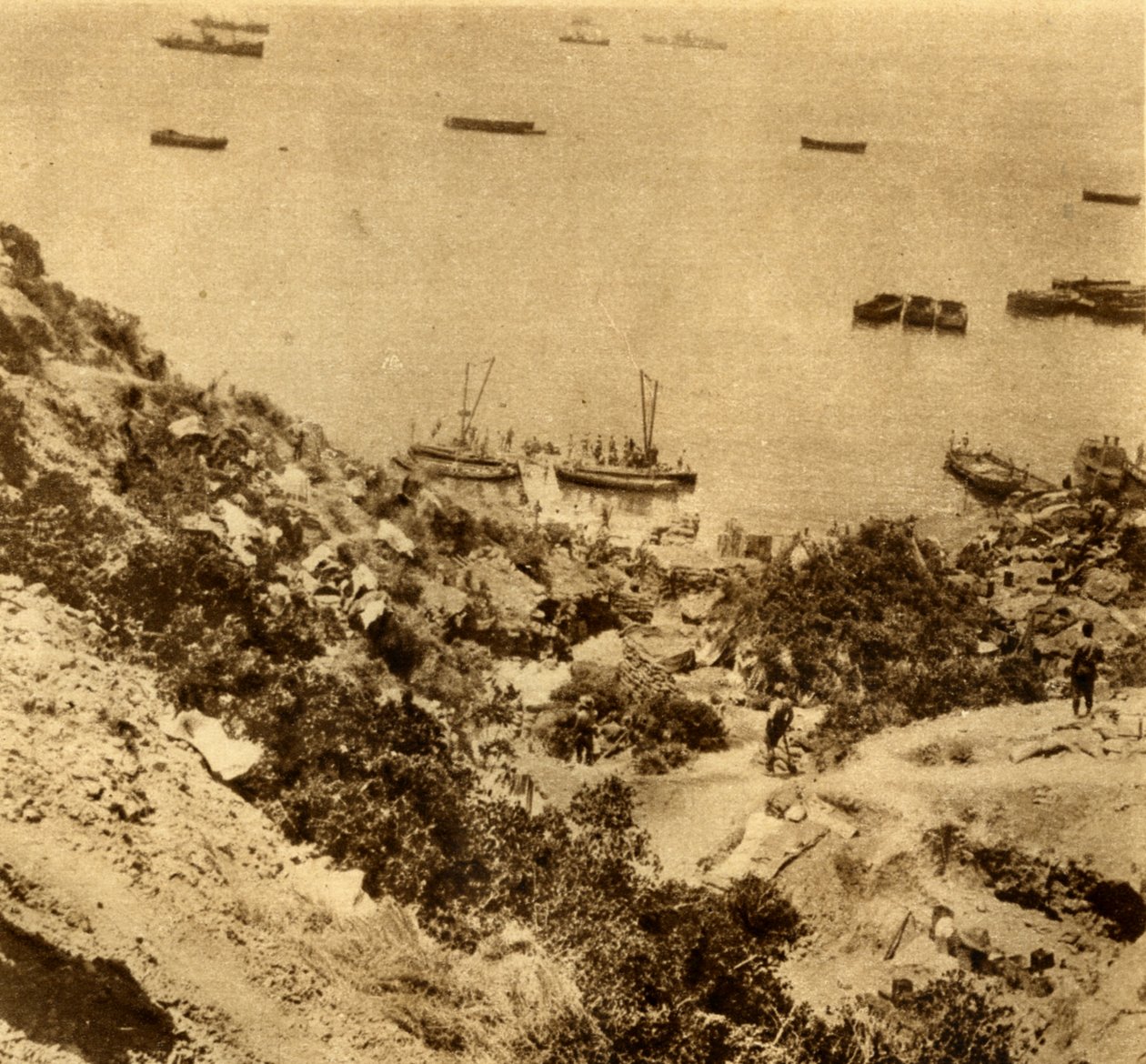 A colônia Anzac em Gallipoli, Gaba Tepe de Unbekannt