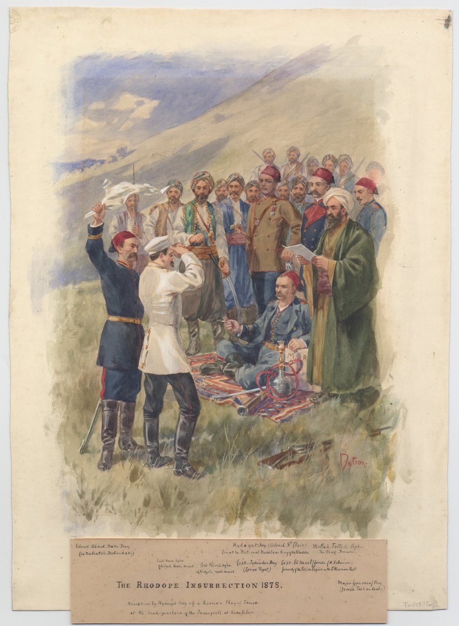 A Revolta de Abril de 1878. Negociações na sede dos insurgentes, 1878 de Unbekannt