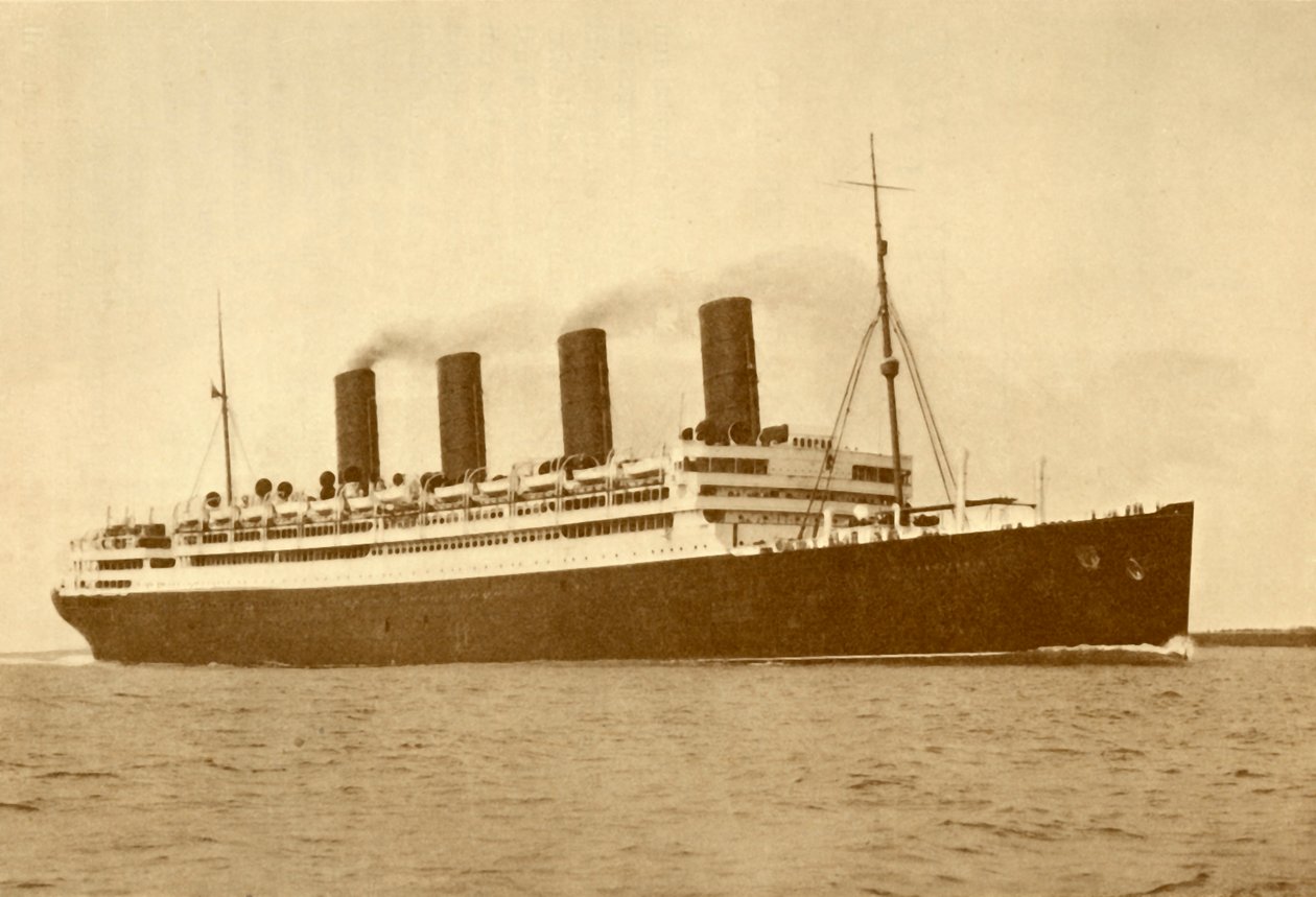 A linha Aquitania Cunard, 45.647 toneladas, c1930. de Unbekannt