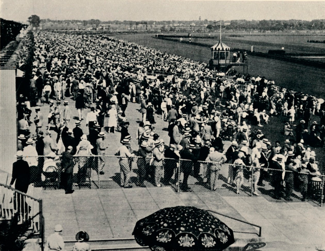 A pista de corrida de Arlington, Chicago, c1930 de Unbekannt