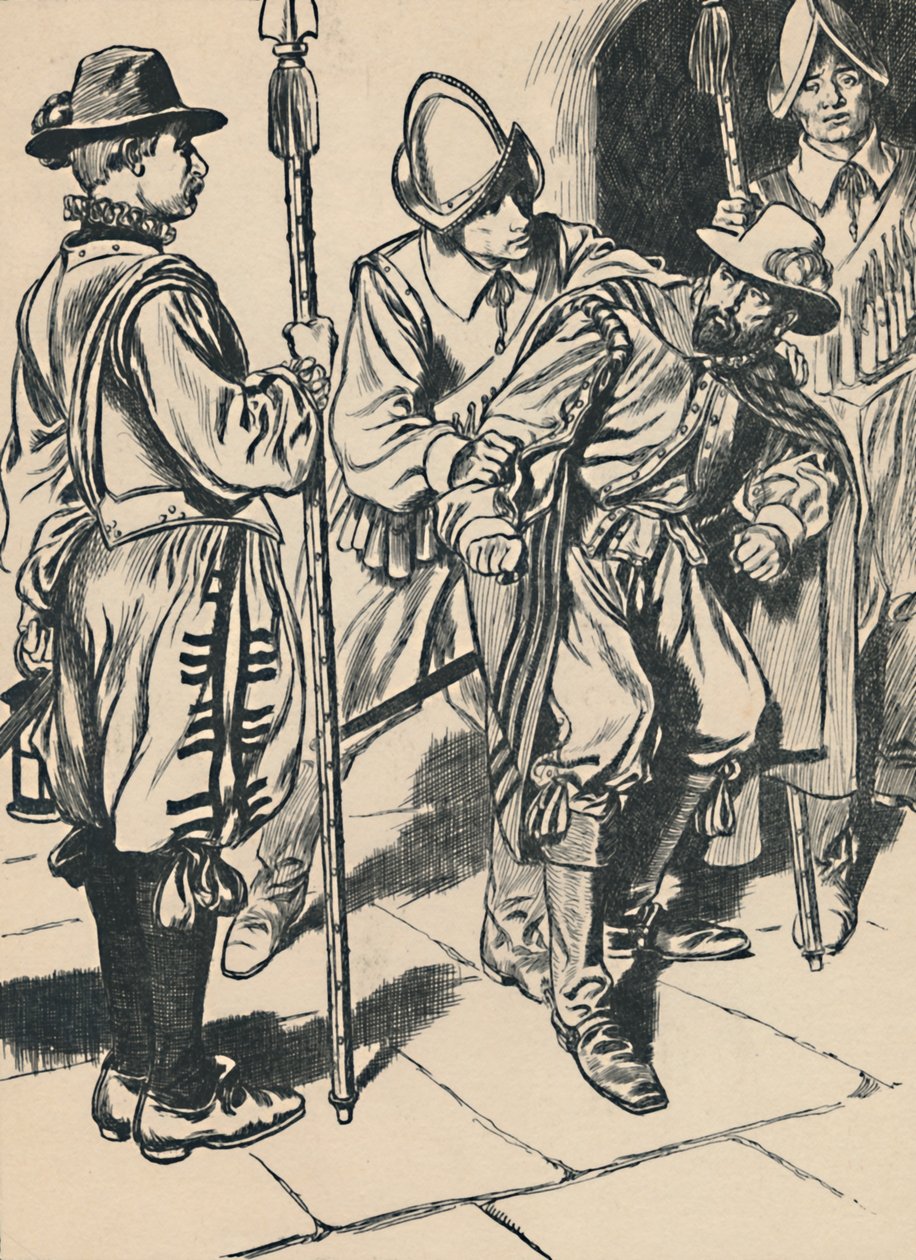 A prisão de Guy Fawkes, c1907. de Unbekannt