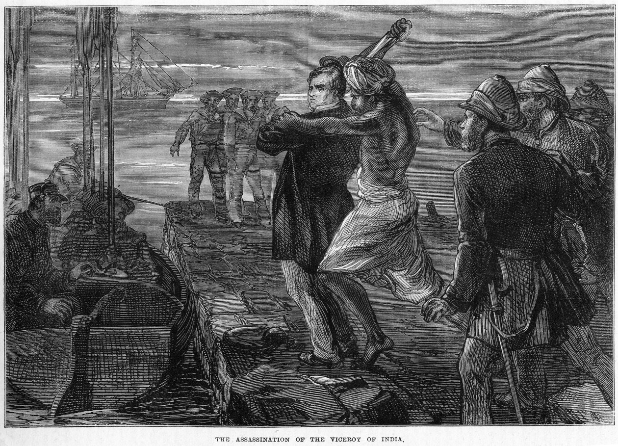 O assassinato do vice-rei da Índia, século c19 de Unbekannt