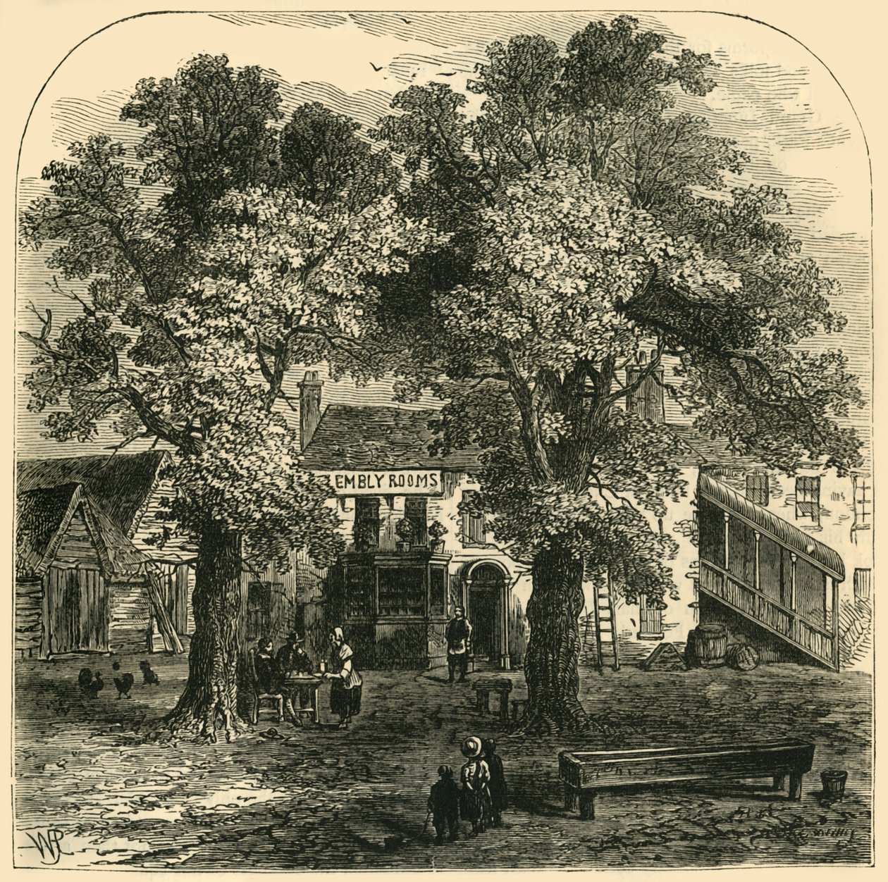 As salas de reunião, cidade de Kentish, 1750, c1856. de Unbekannt