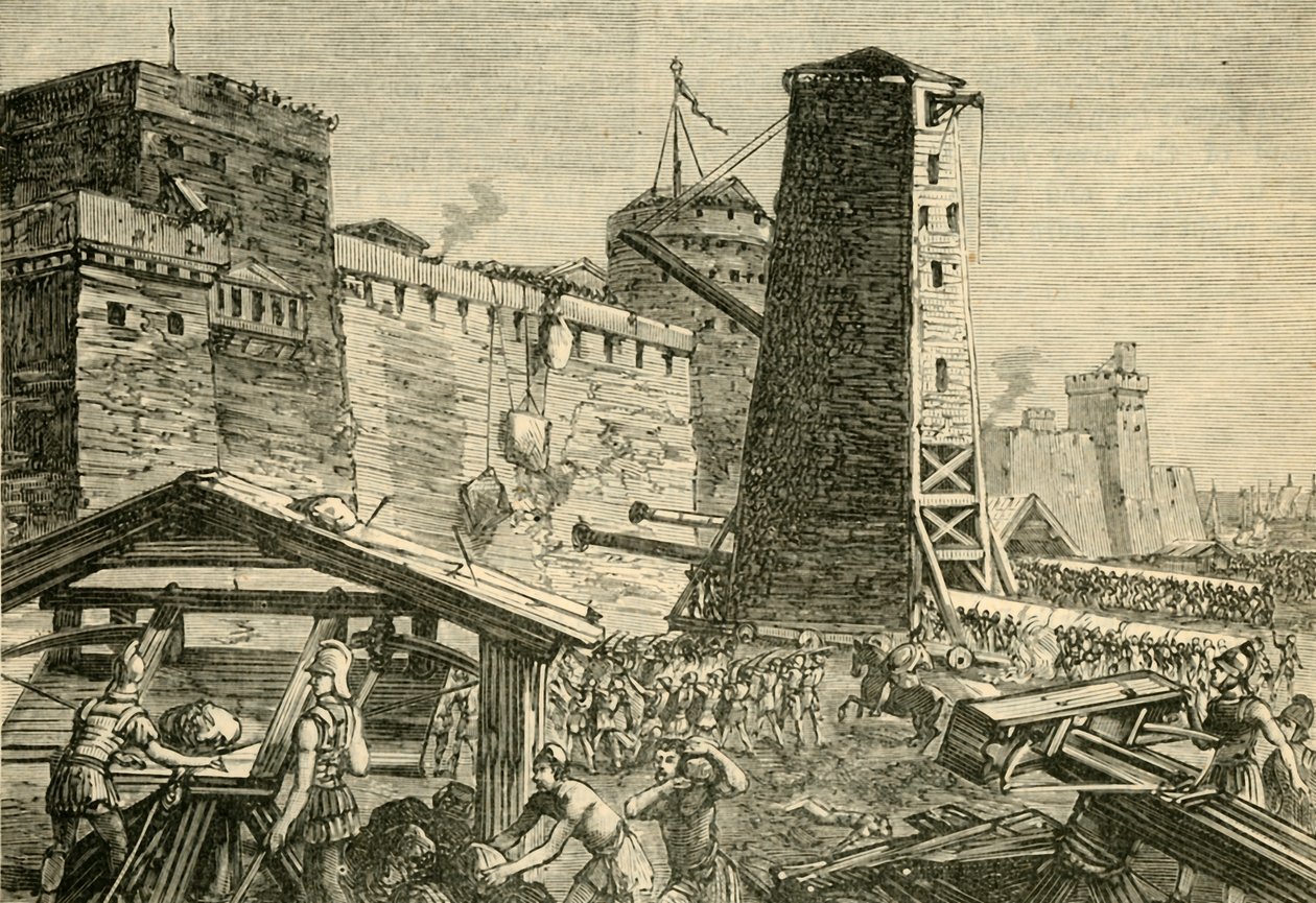 O ataque a Rodes, 1890. de Unbekannt