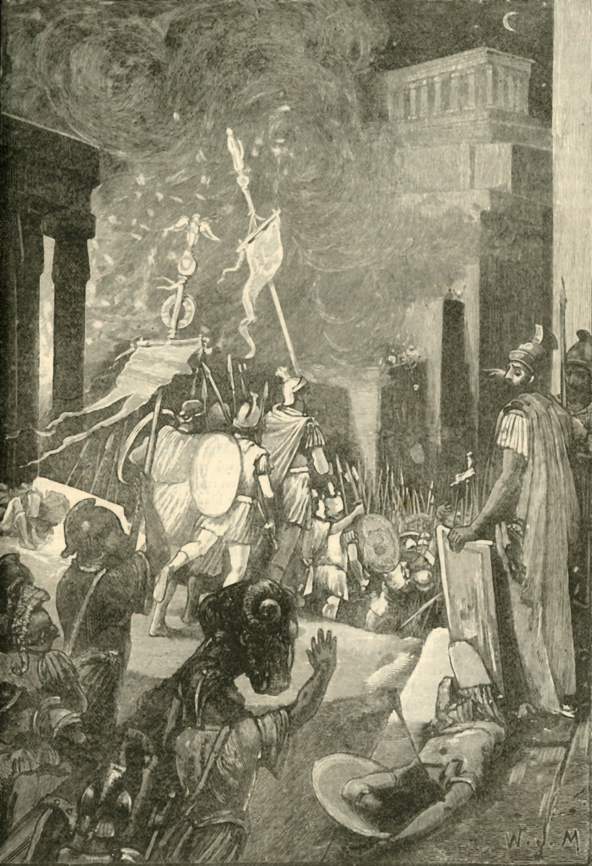O ataque à cidadela de Cartago, 1890. de Unbekannt