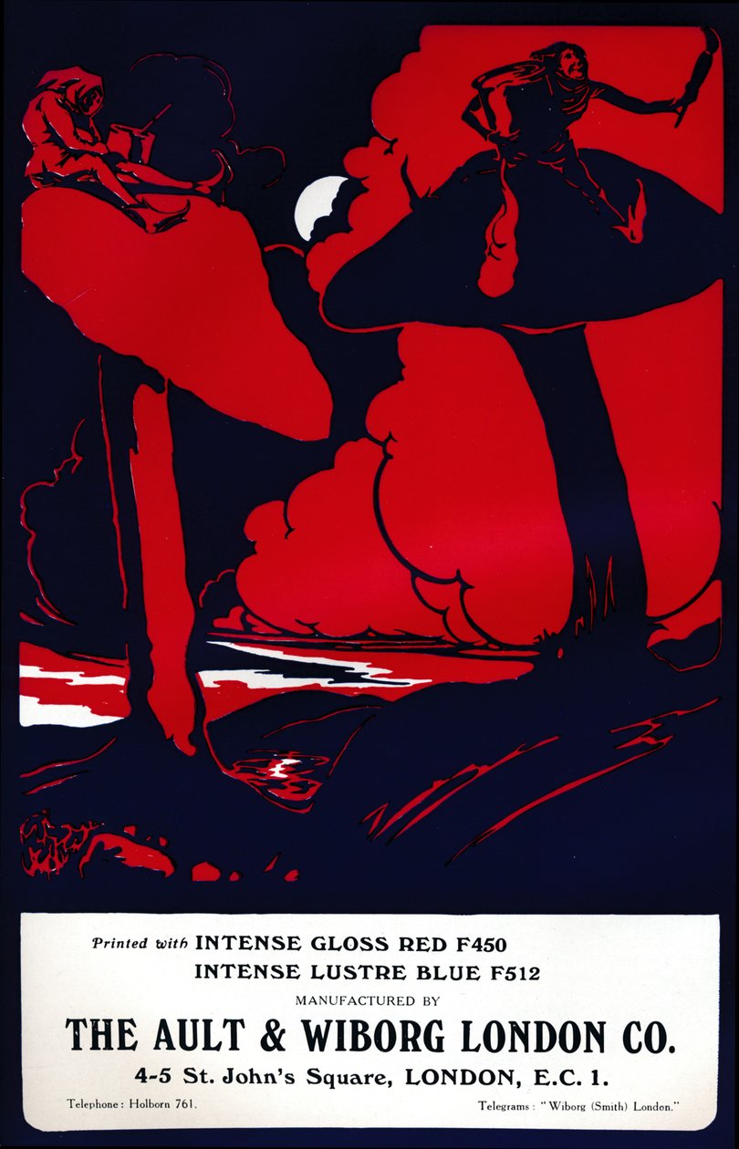 Anúncio da Ault & Wiborg London Co., 1919 de Unbekannt