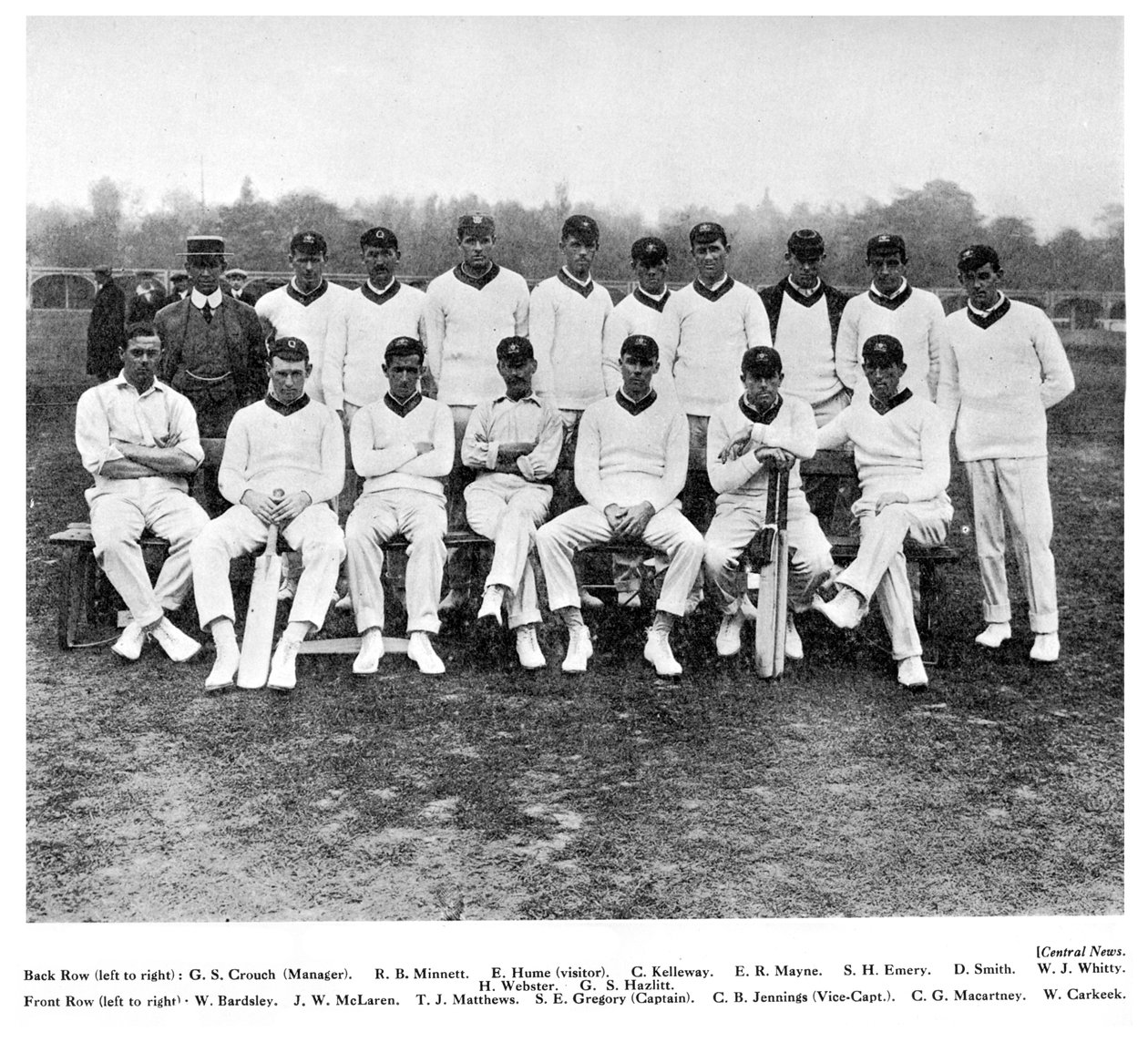 A equipe australiana de críquete de 1912 de Unbekannt