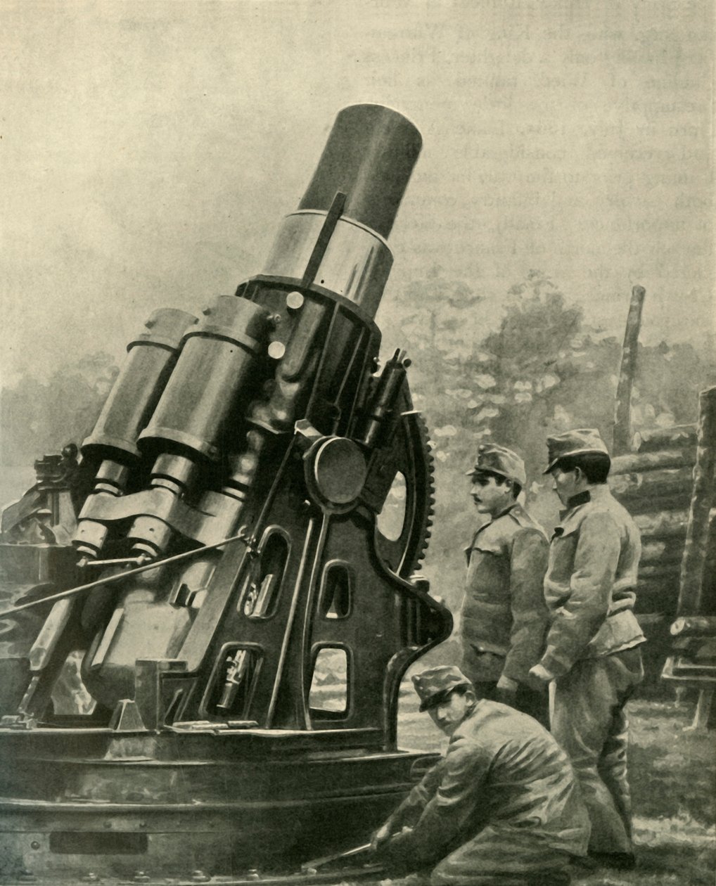 O austríaco Siege Howitzer de 12 polegadas, 1914-1918, c1920. de Unbekannt