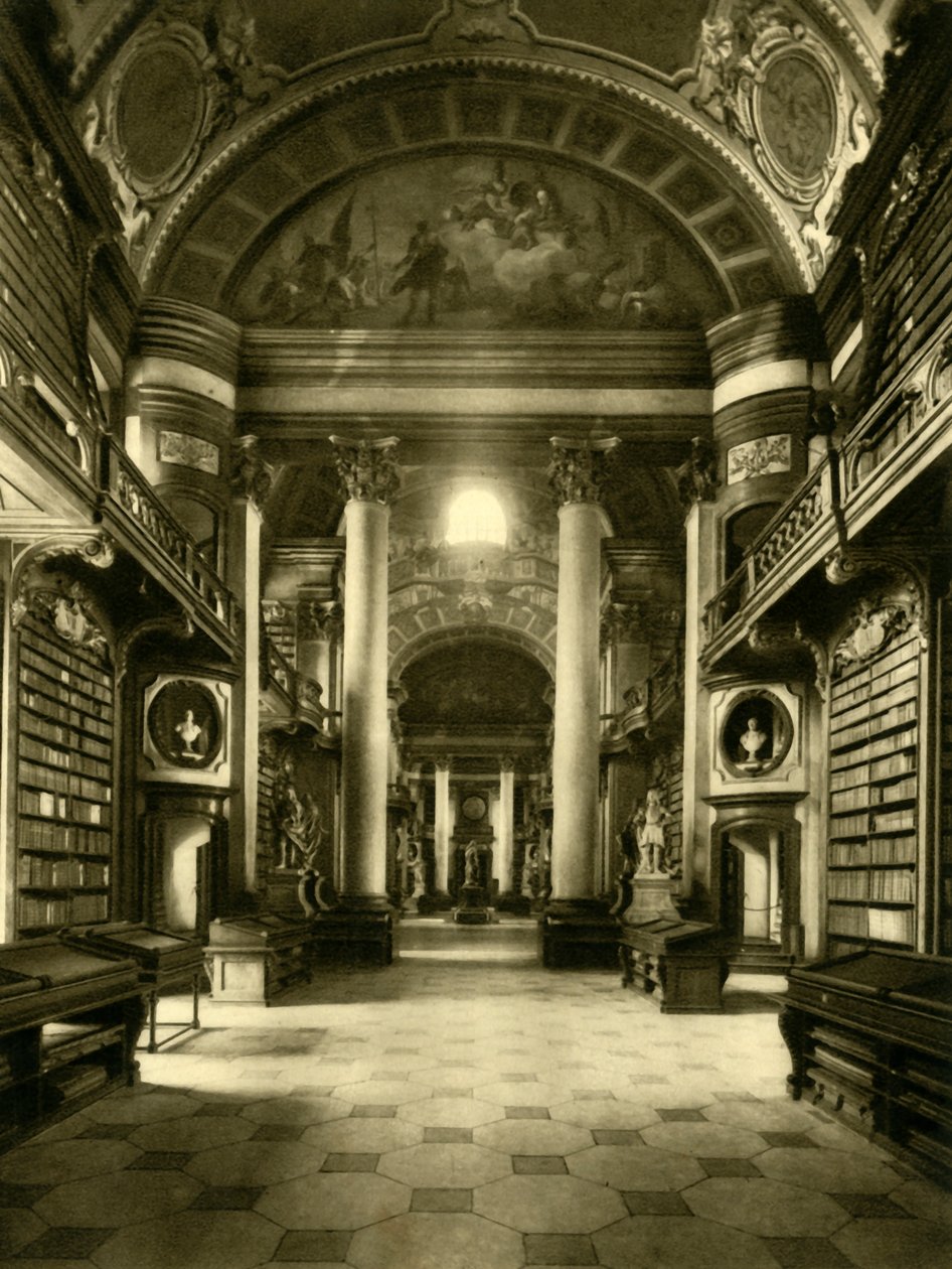 A Biblioteca Nacional da Áustria, Viena, Áustria, c1935. de Unbekannt