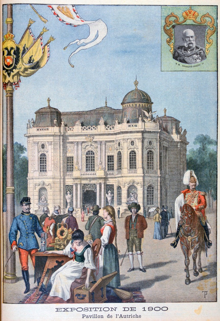 O pavilhão austríaco na Exposição Universal de 1900, Paris, 1900 de Unbekannt
