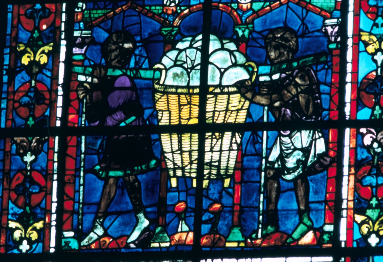 Os padeiros, vitral, Catedral de Chartres, França, 1194-1260 de Unbekannt