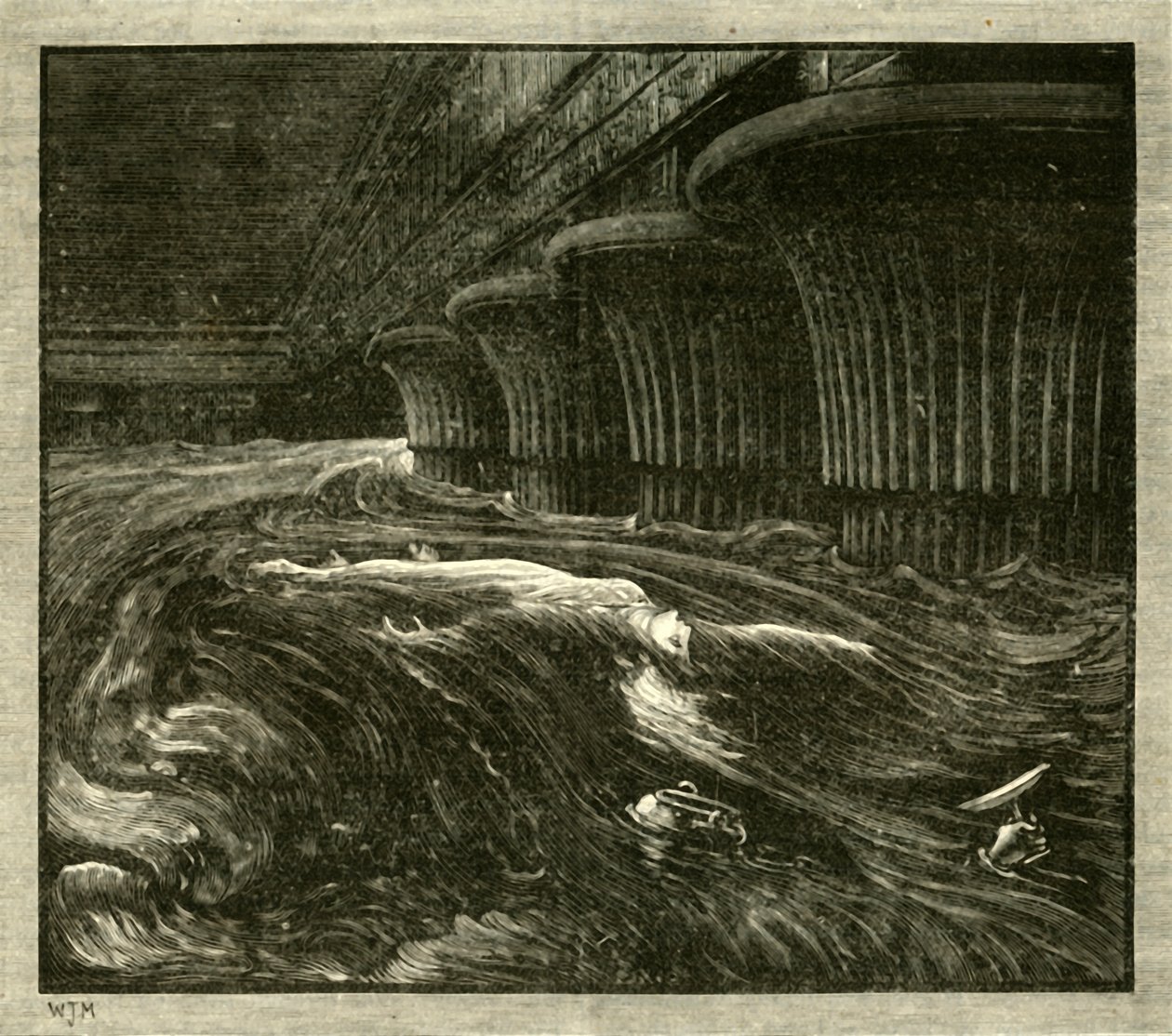 O banquete de Nitocris, 1890. de Unbekannt