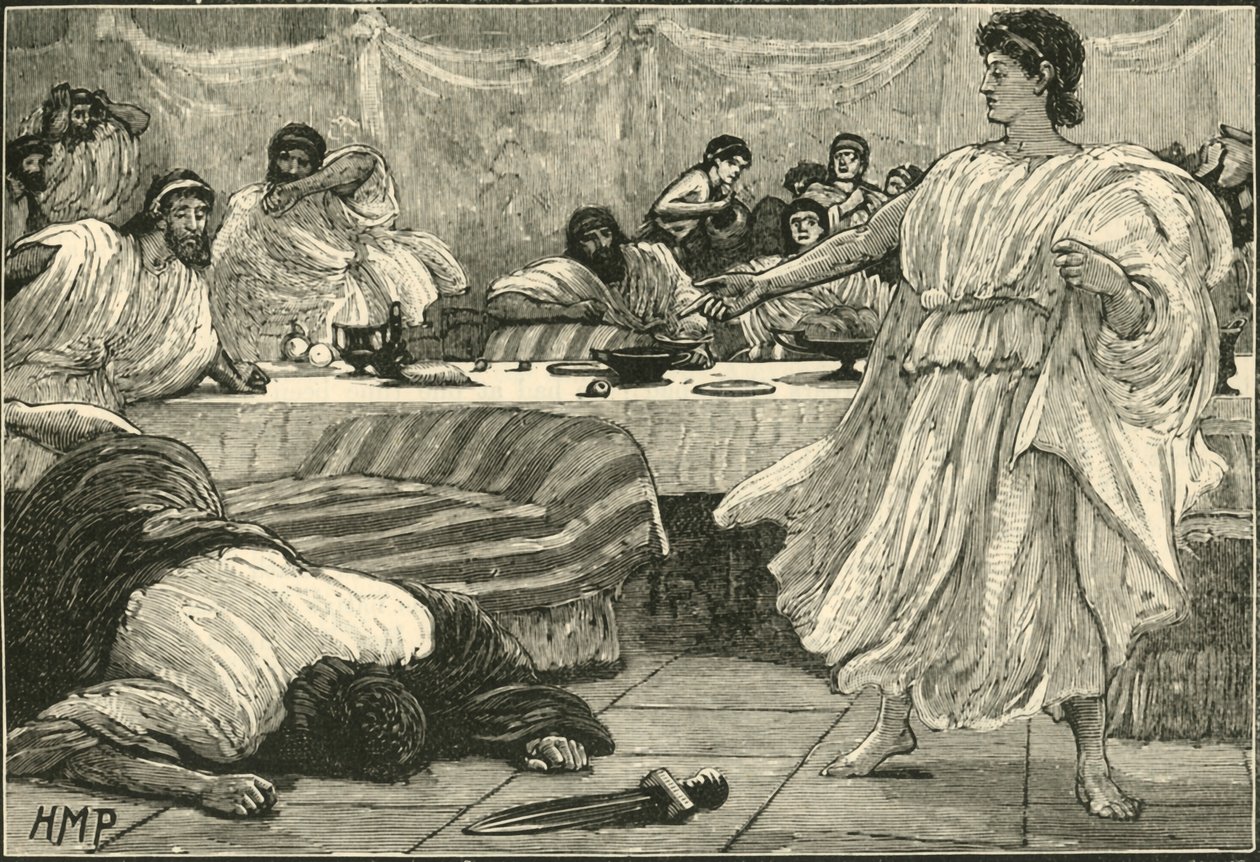 O Banquete de Filipe, 1890. de Unbekannt
