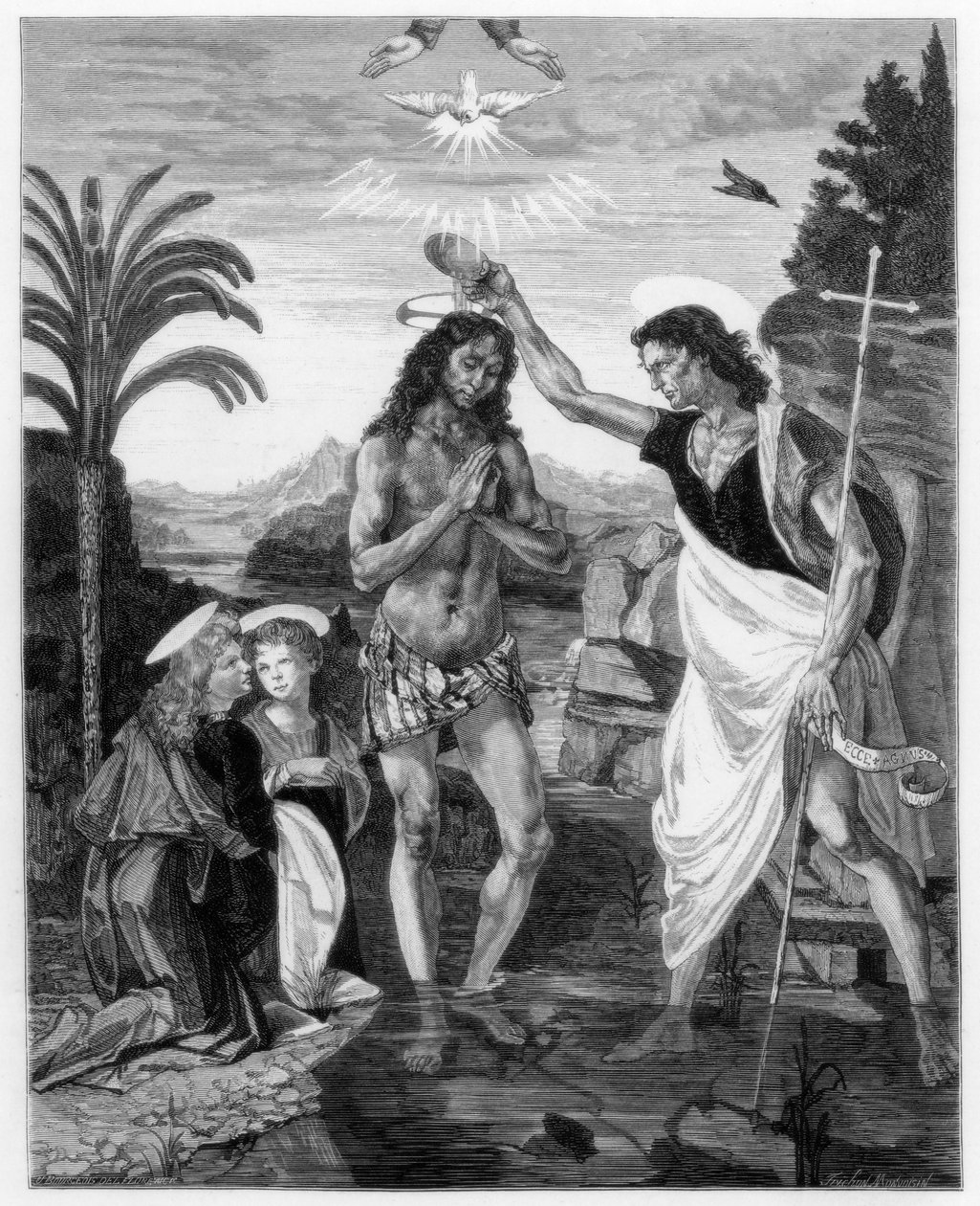 O Batismo de Cristo, 1472-1475 1870 de Unbekannt