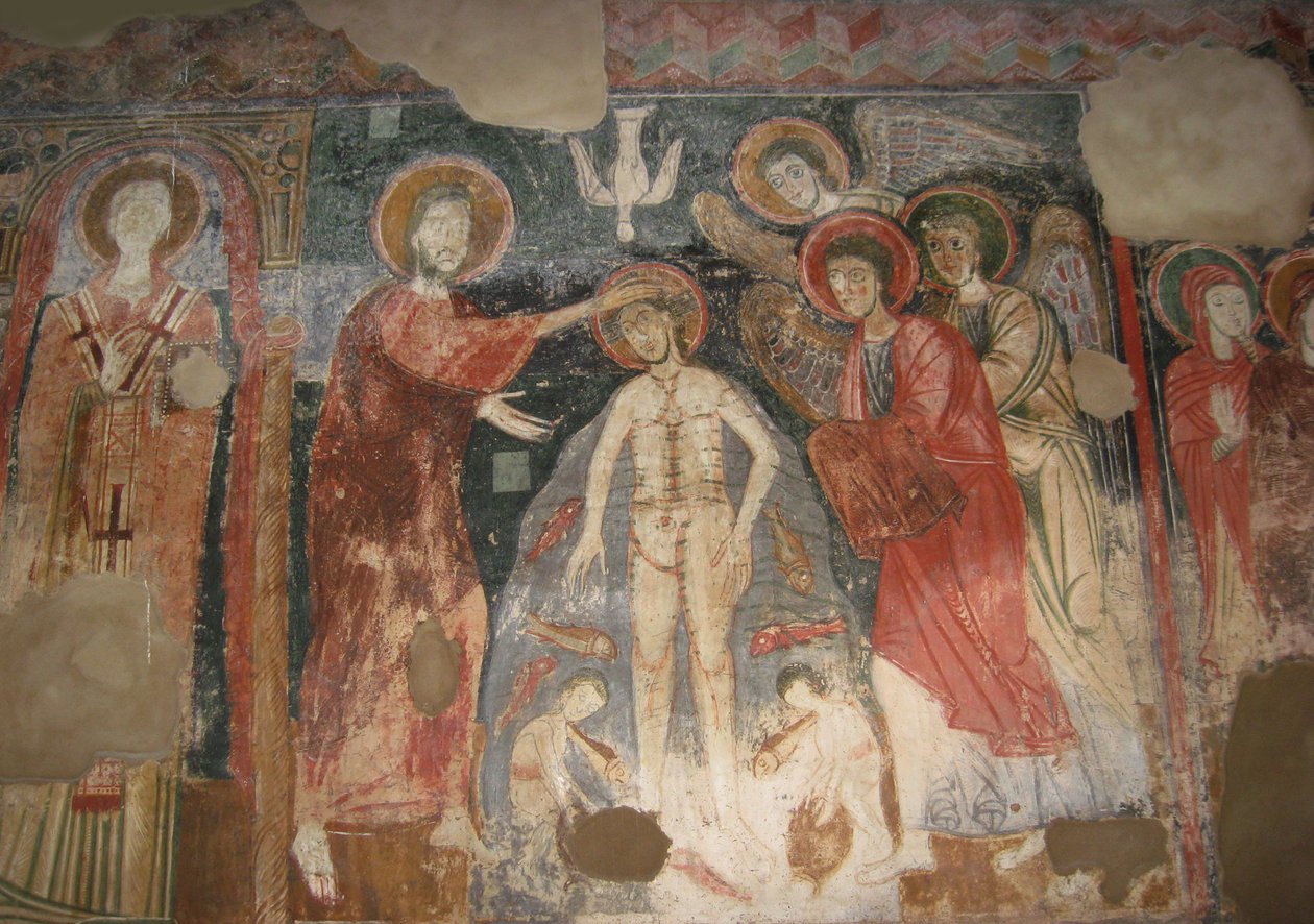 O Batismo de Cristo, cerca de 950. de Unbekannt