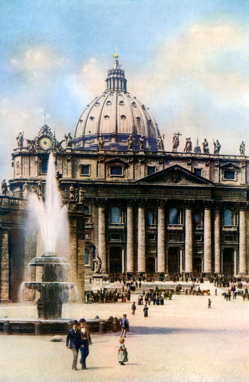A Basílica de São Pedro, Roma, 1926 de Unbekannt