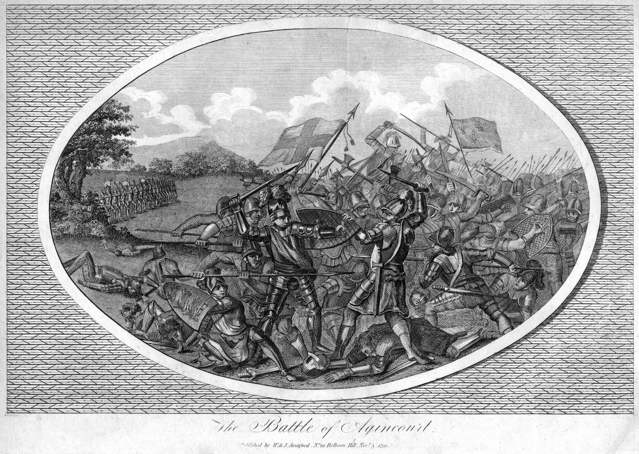 A Batalha de Agincourt, 1415, 1792 de Unbekannt