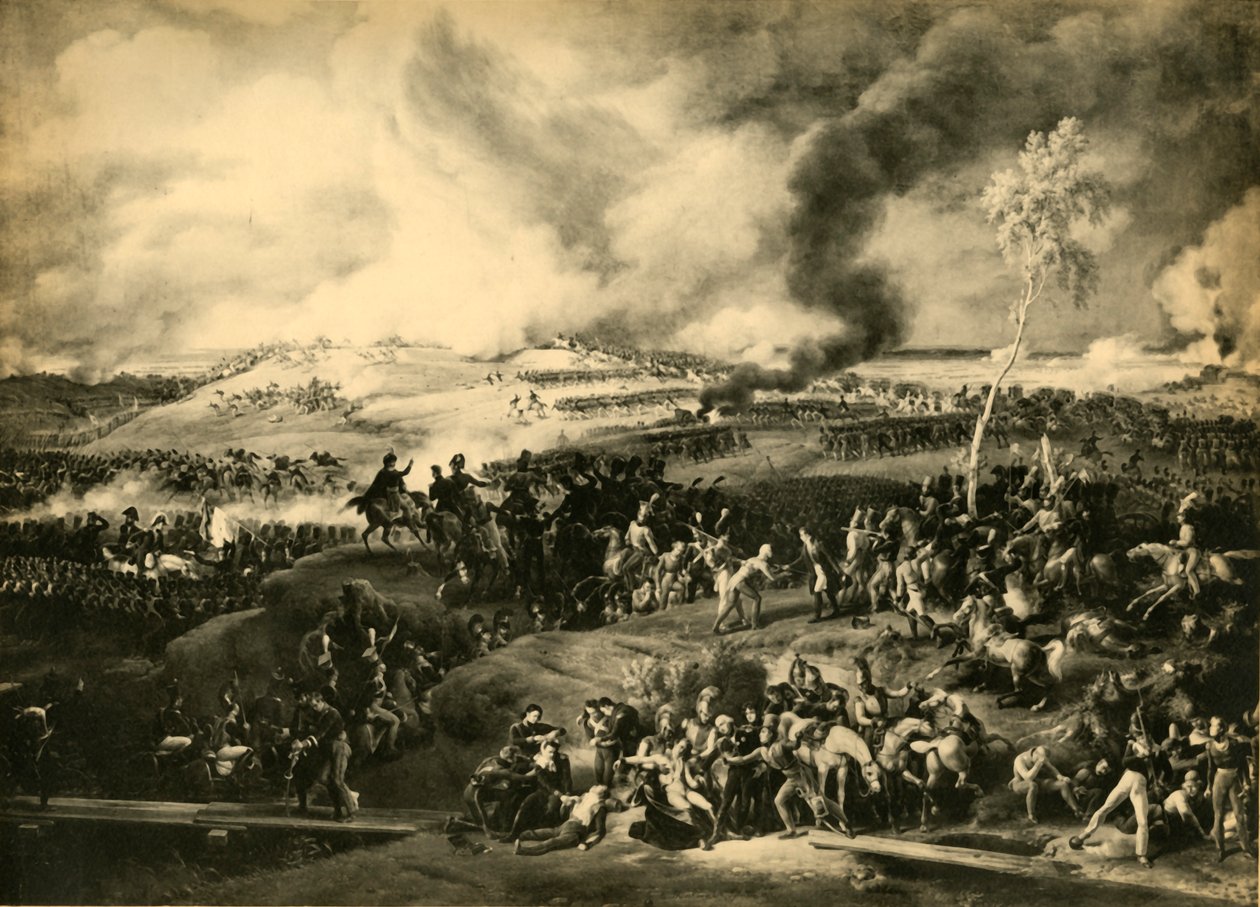 A Batalha de Borodino, 7 de setembro de 1812, 1921. de Unbekannt