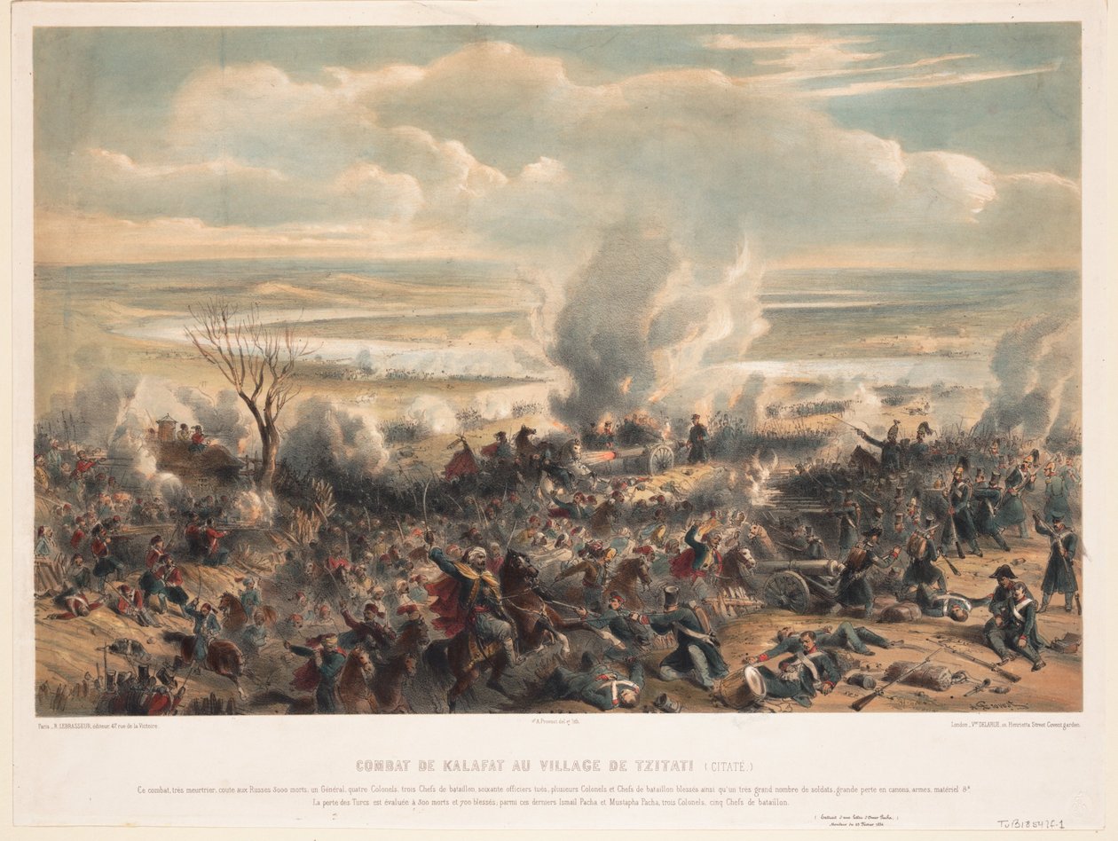 A Batalha de Calafat em janeiro de 1854, 1854 de Unbekannt