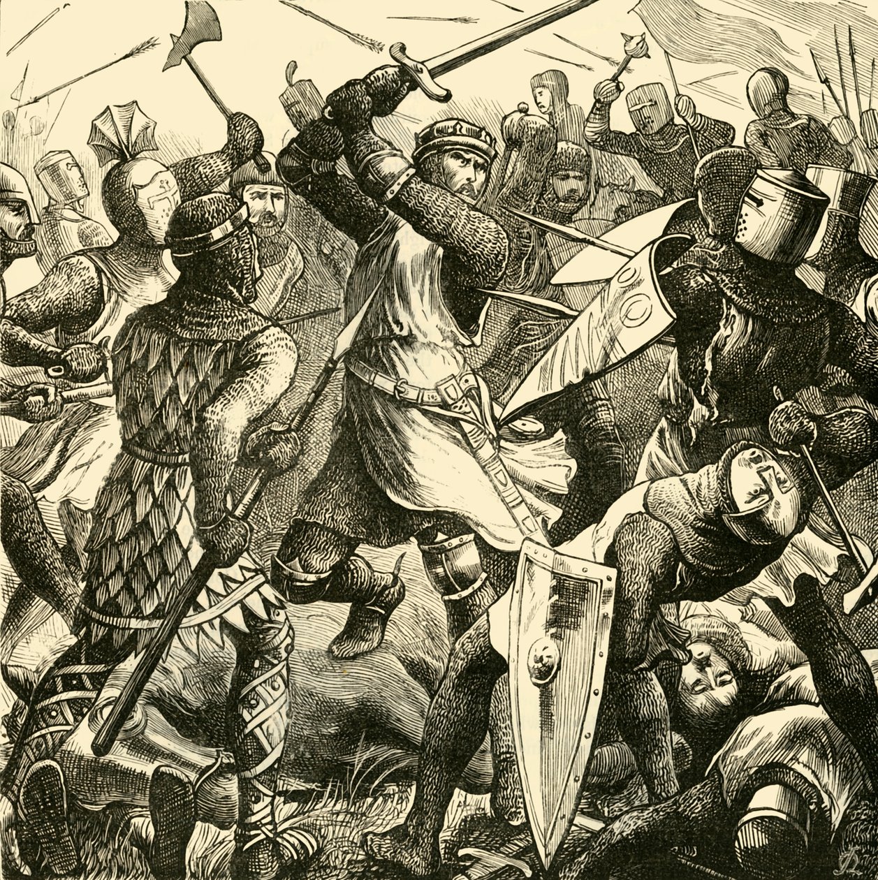 A Batalha de Evesham: De Montforts Last Stand, 1265, 1890. de Unbekannt