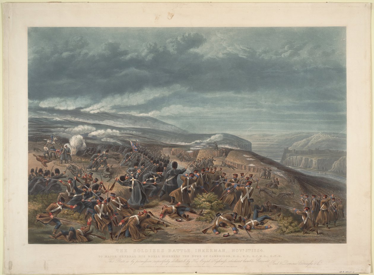 A Batalha de Inkerman em 5 de novembro de 1854, 1855 de Unbekannt