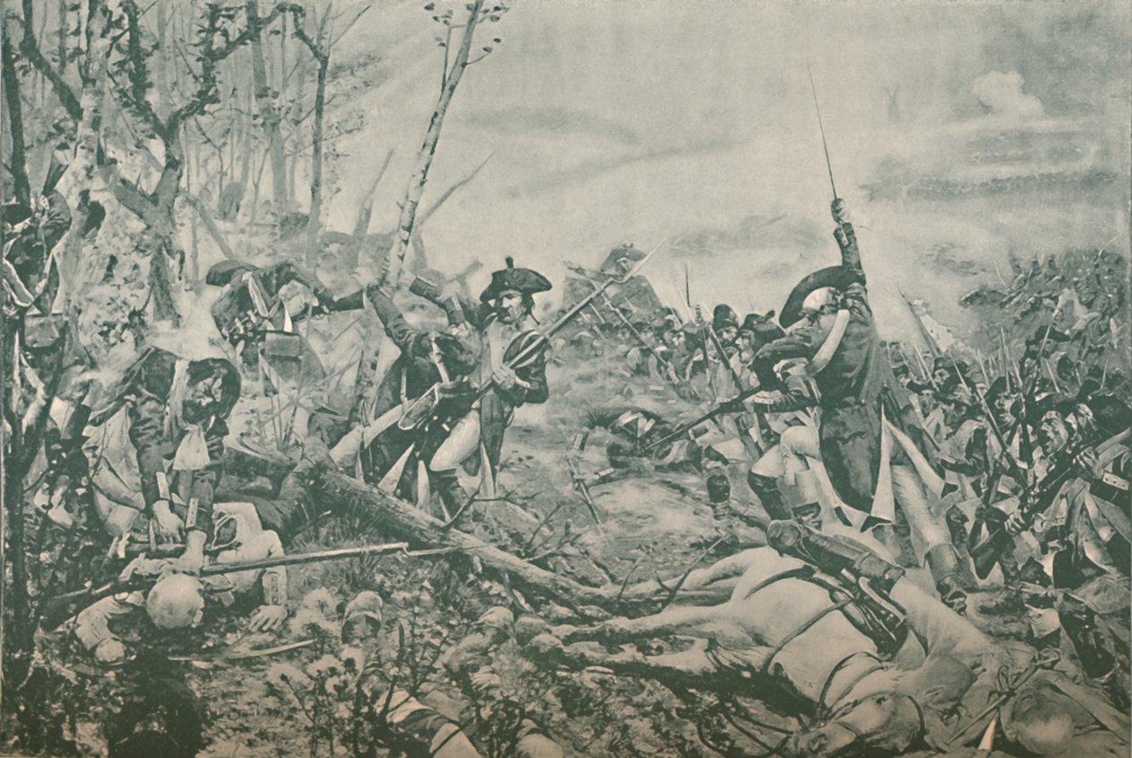 A Batalha de Jemmapes, Perto de Mons, Bélgica, 6 de novembro de 1792, 1896 de Unbekannt
