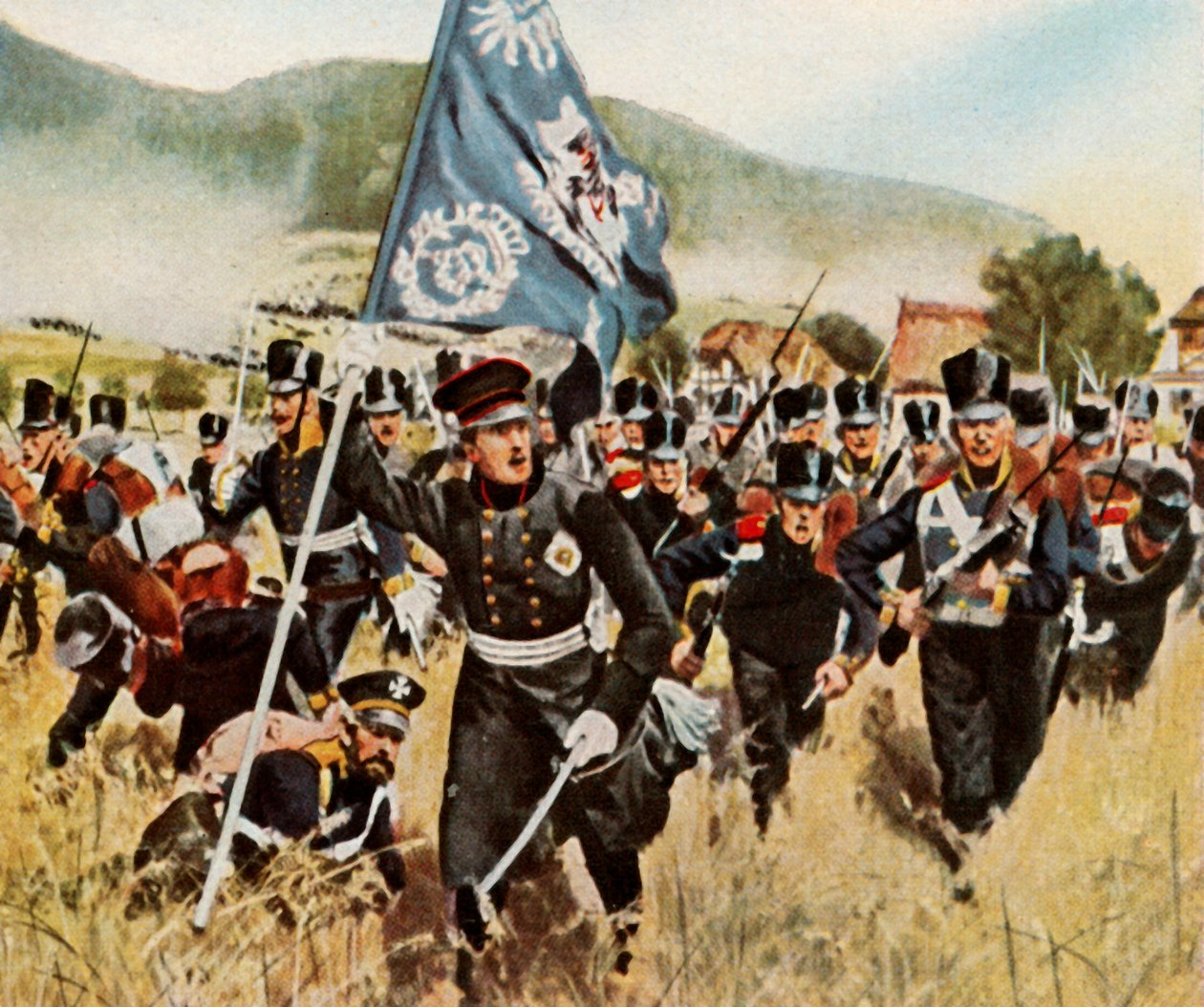 A Batalha de Kulm e Nollendorf, 29 e 30 de agosto de 1813, 1936. de Unbekannt
