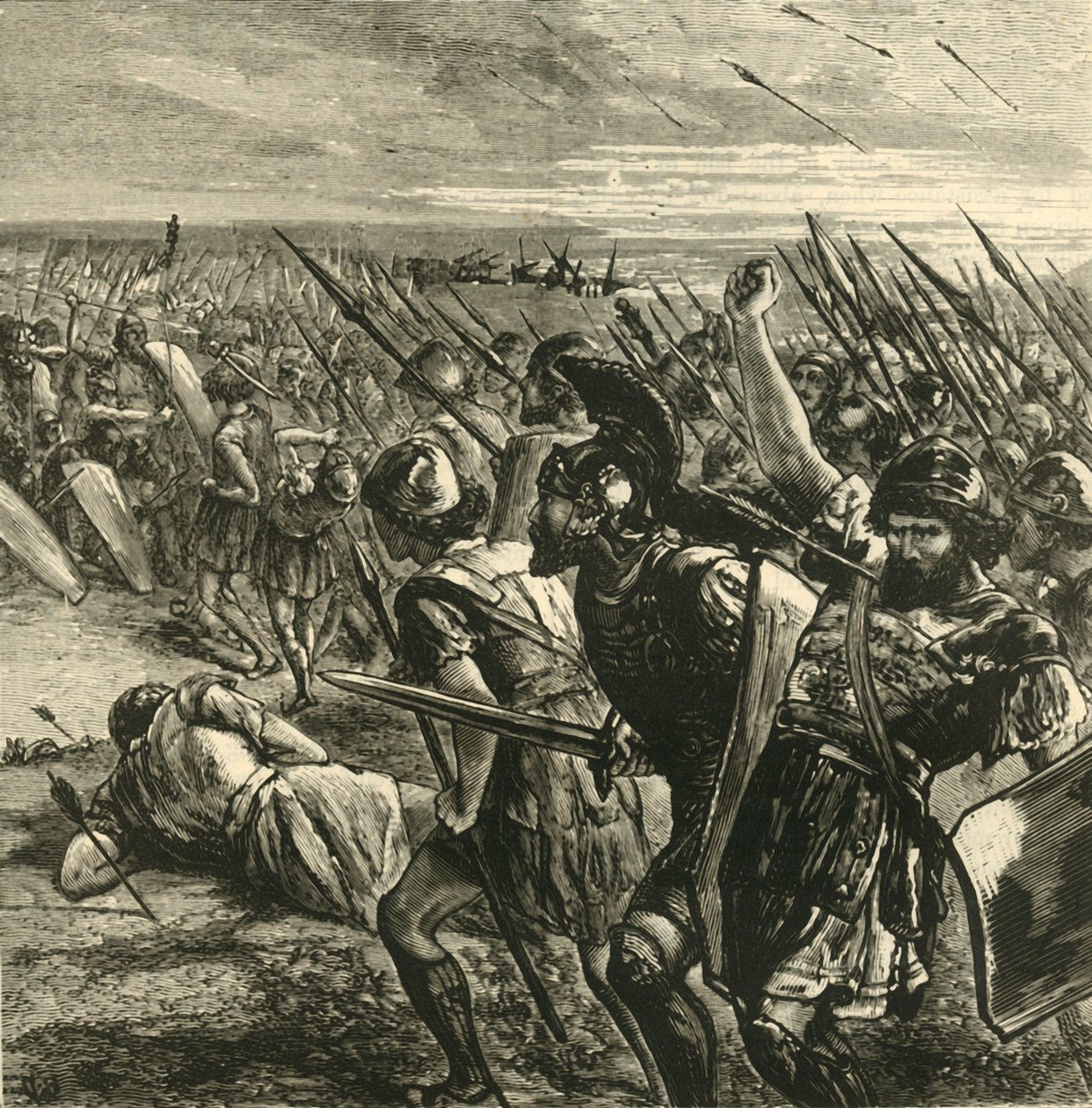 A Batalha da Maratona, 1890. de Unbekannt