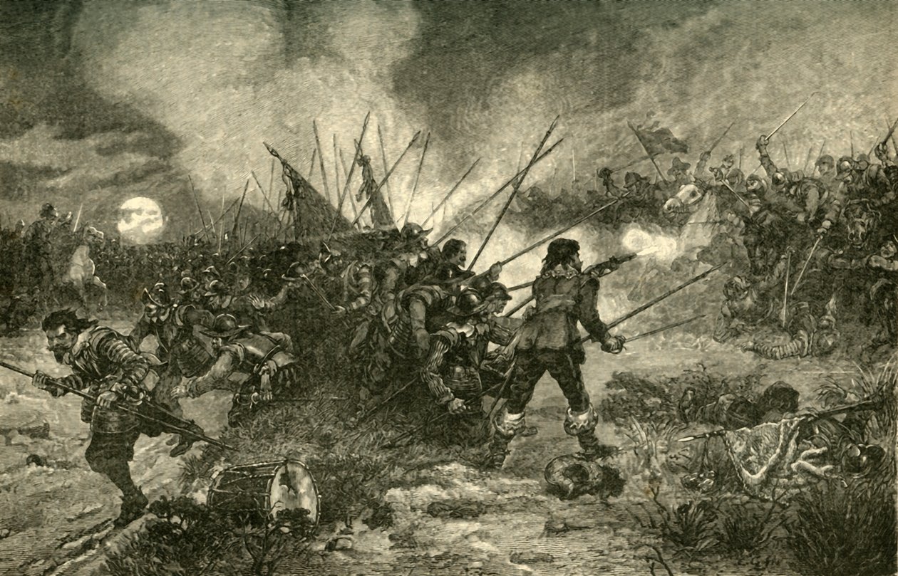 A Batalha de Marston Moor, 2 de julho de 1644, 1890. de Unbekannt