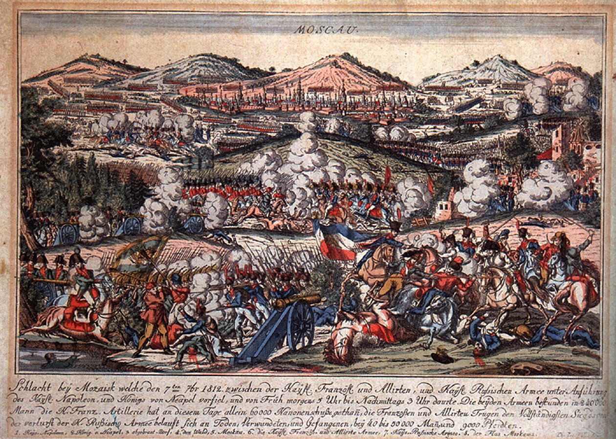 A Batalha de Mozhaysk em 26 de agosto de 1812, 1810 de Unbekannt
