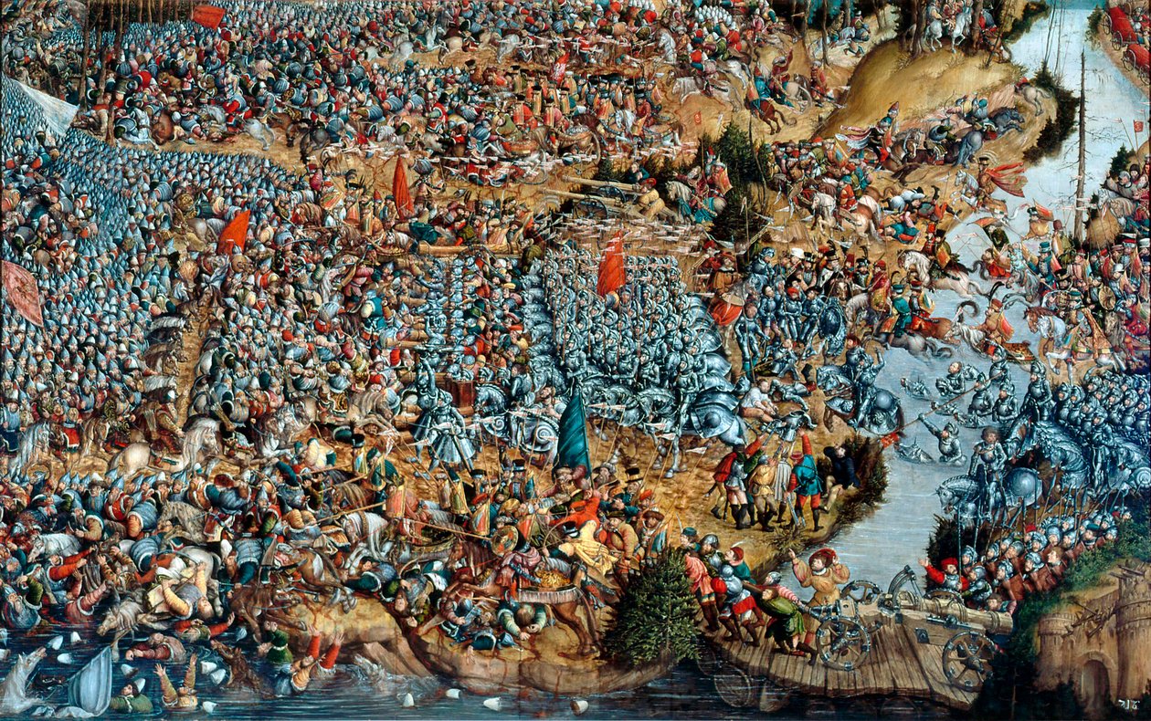 A Batalha de Orsha, 1514 entre 1524 e 1530 de Unbekannt