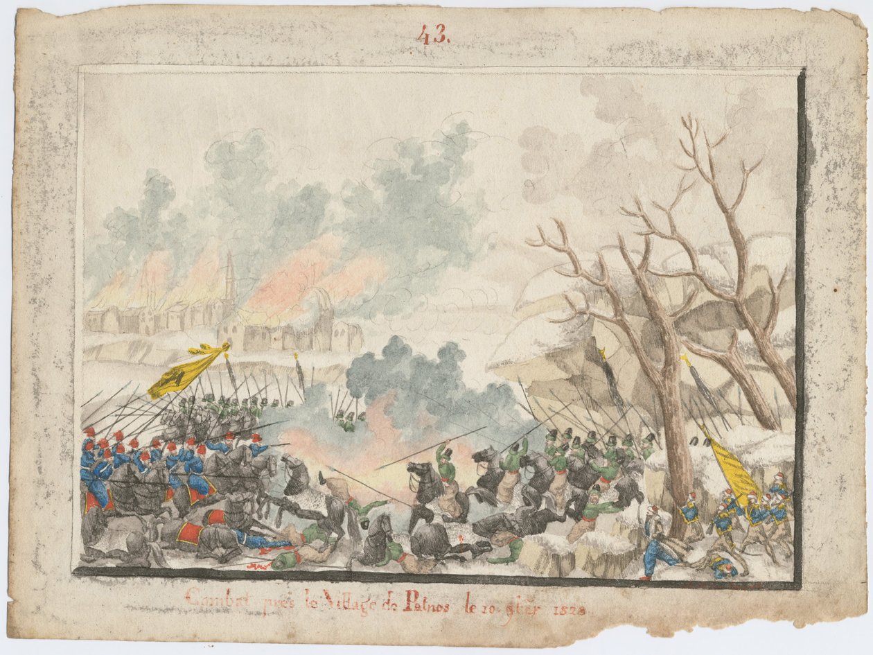 A Batalha de Patnos, em outubro de 1828, 1829 de Unbekannt