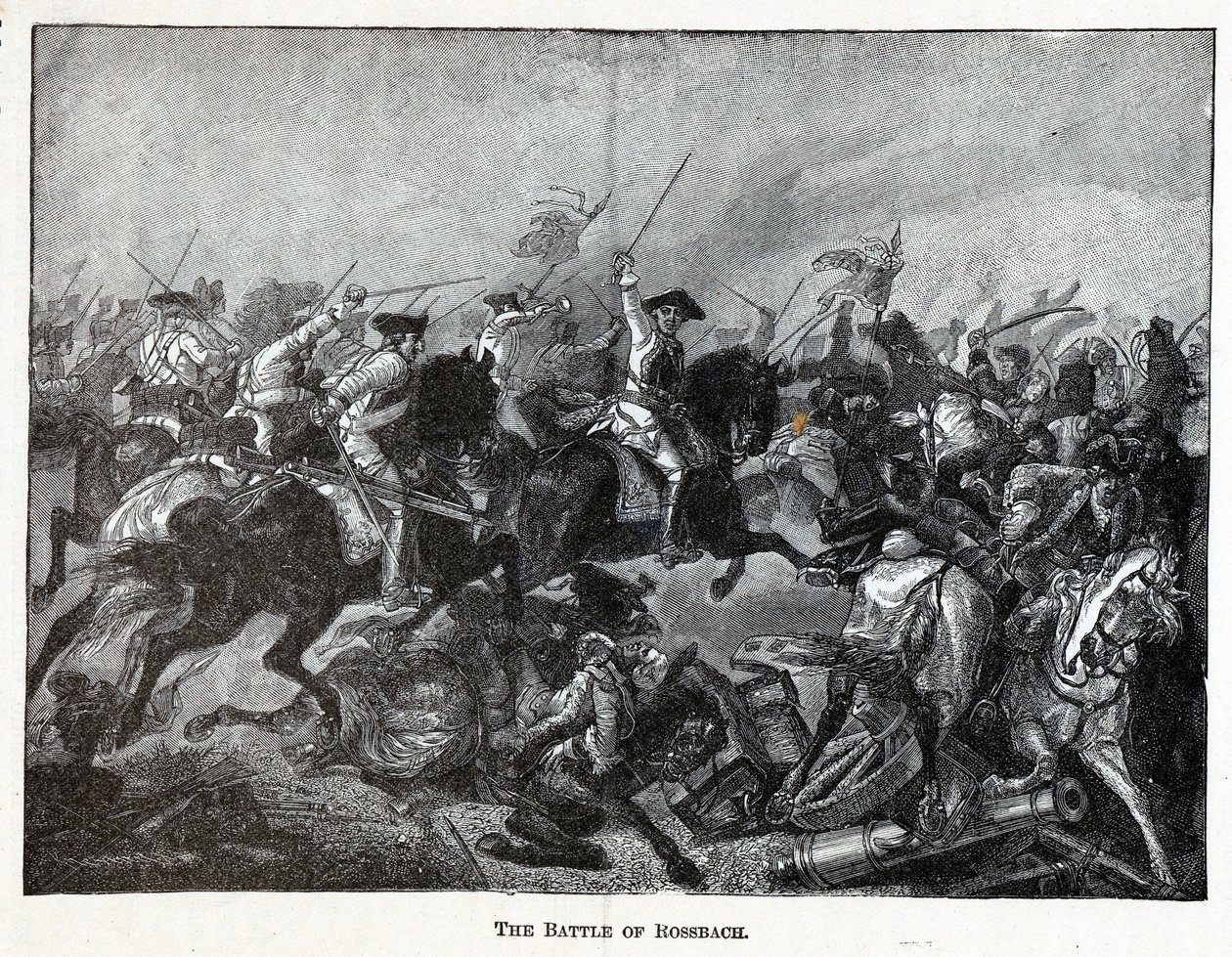 A Batalha de Rossbach, 1882 de Unbekannt