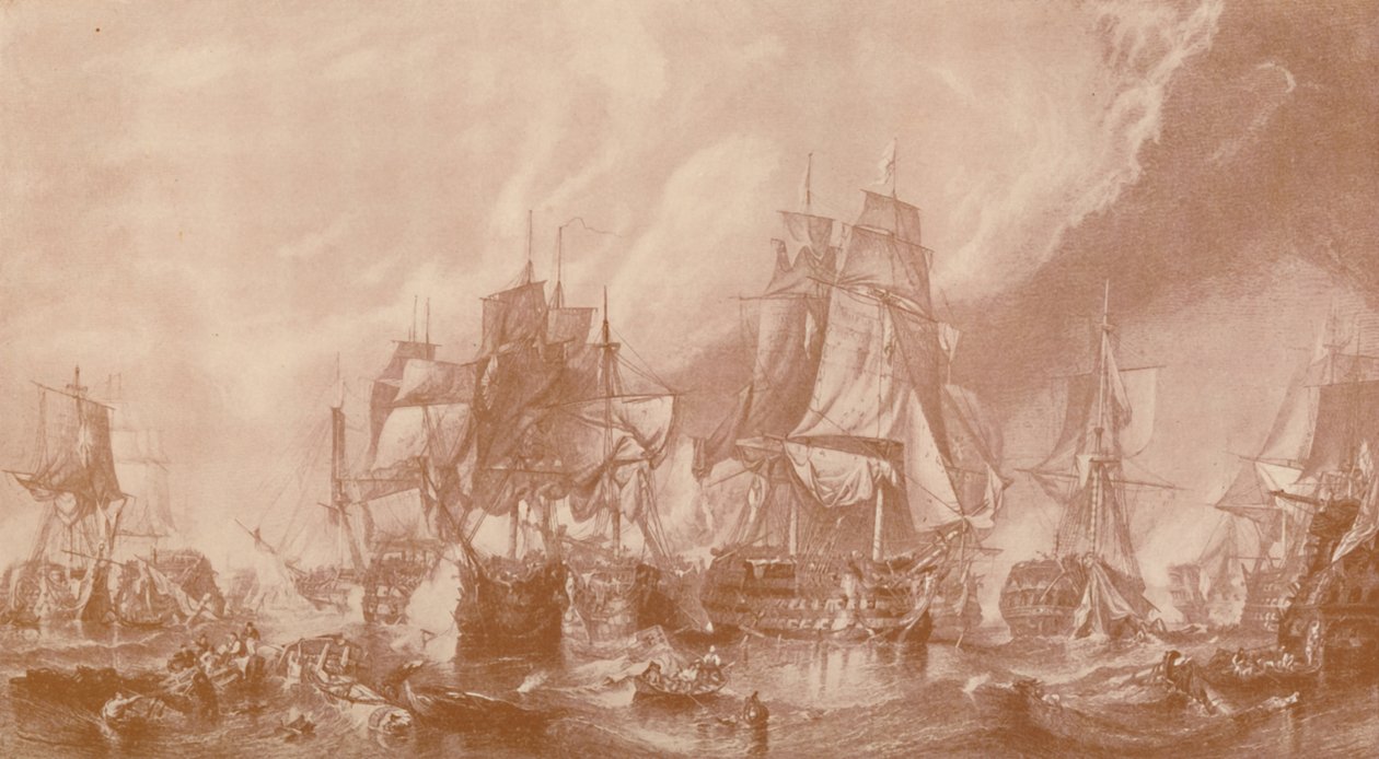 A Batalha de Trafalgar, 1805, 1896. de Unbekannt