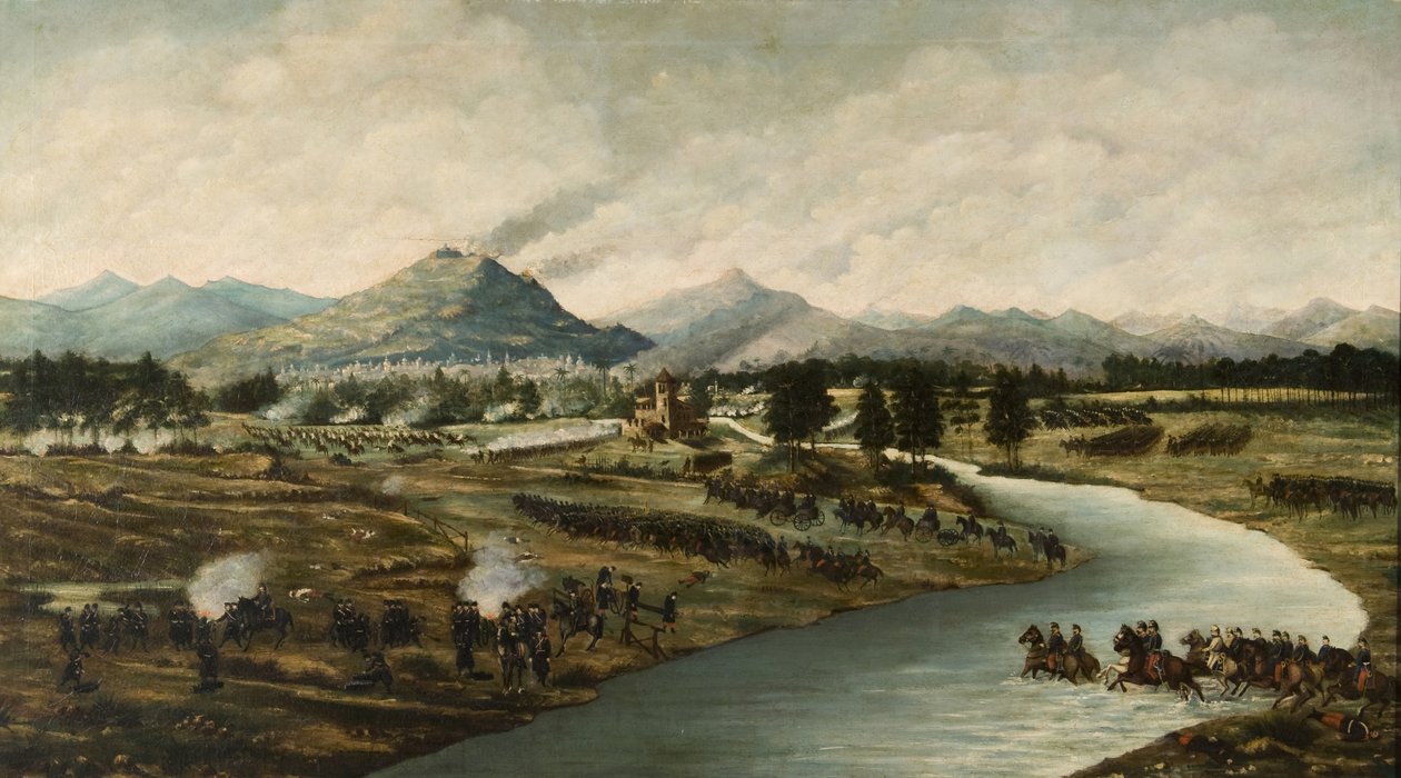 A Batalha da Alma em 20 de setembro de 1854, c. 1875 de Unbekannt