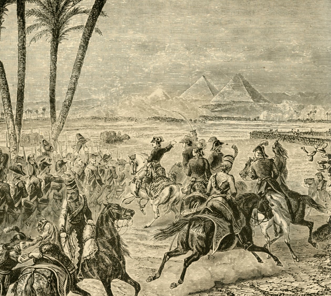A Batalha das Pirâmides, 1798, 1890. de Unbekannt