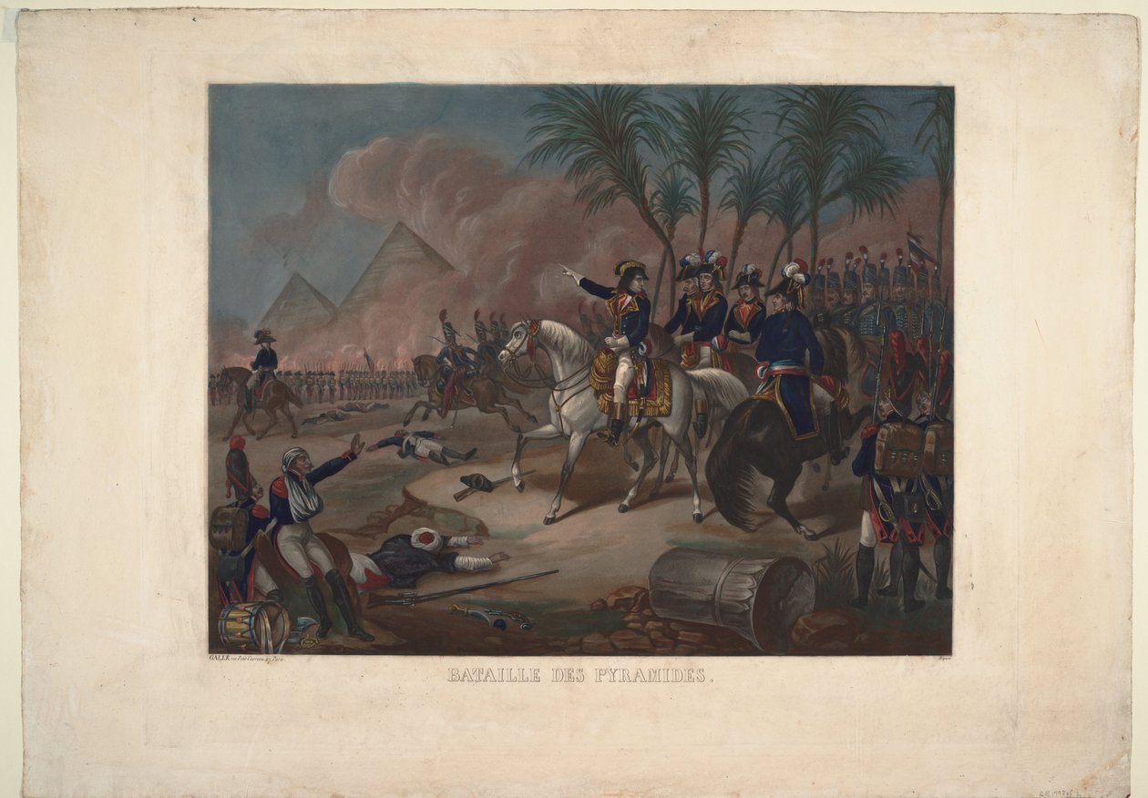 A Batalha das Pirâmides, 1800 de Unbekannt