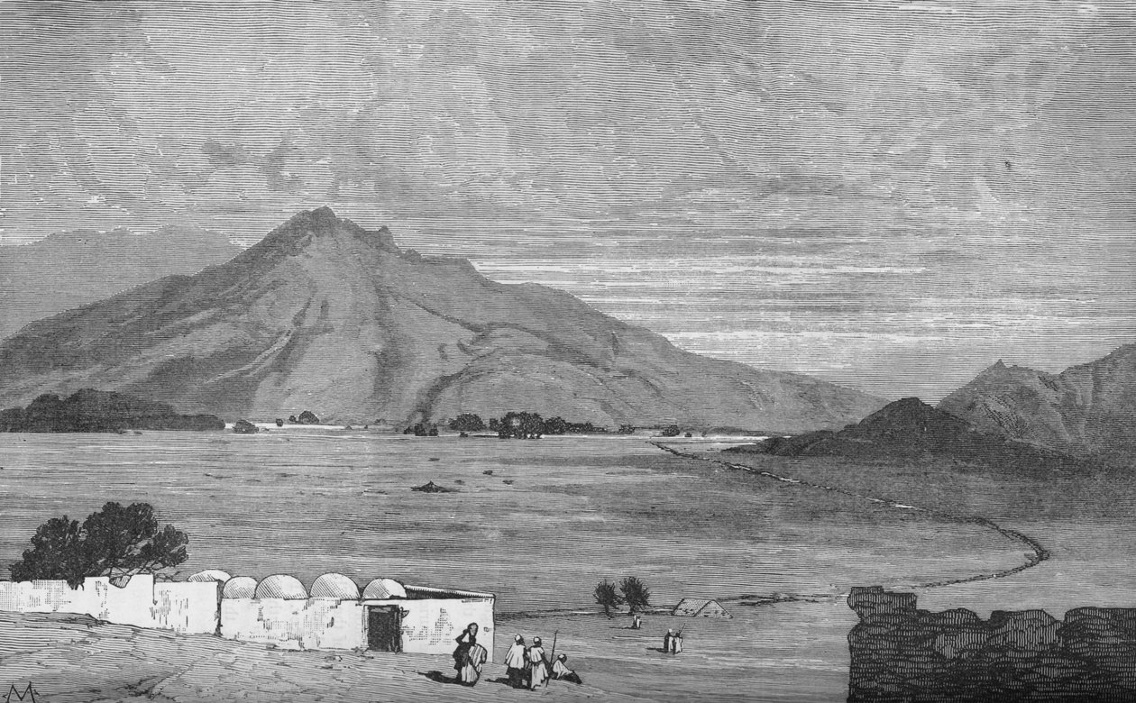 O campo de batalha de Maiwand, c1880 de Unbekannt