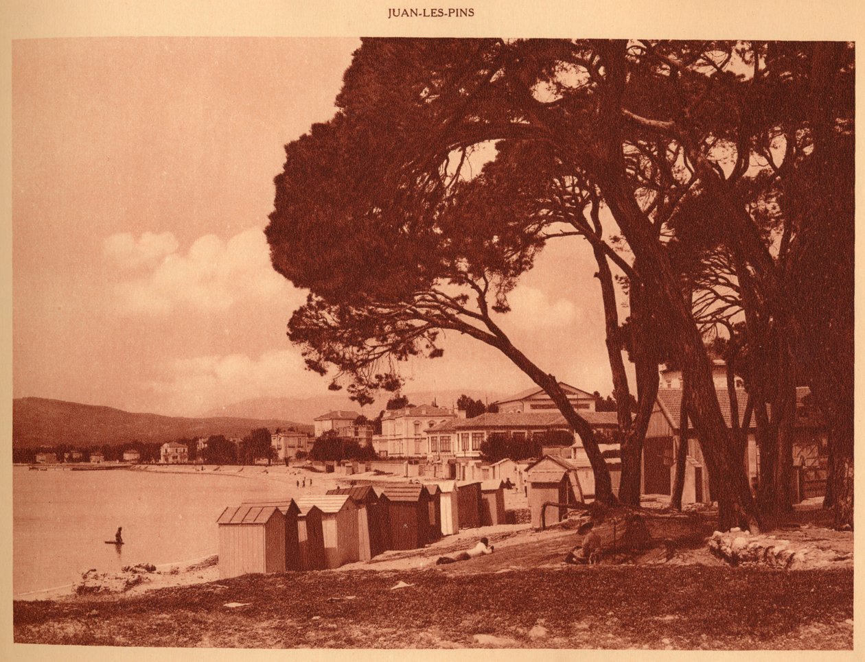 A praia, Juan-les-Pins, 1930. de Unbekannt