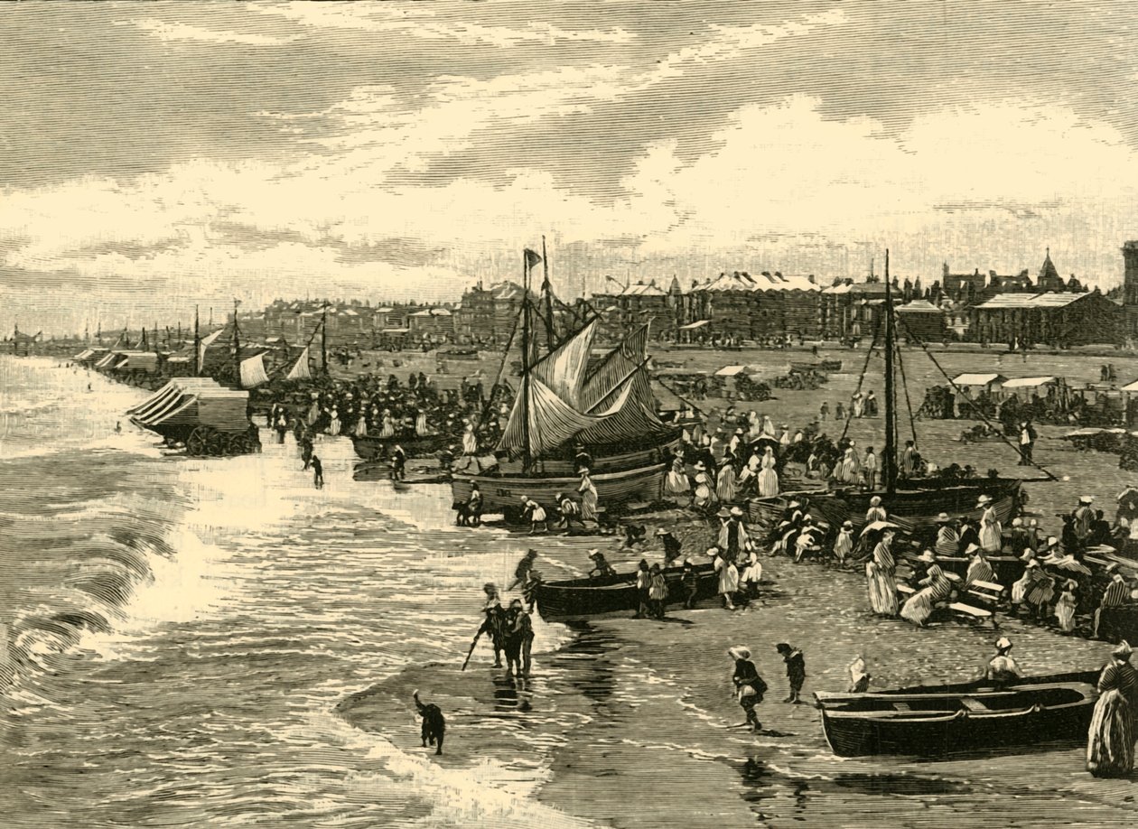 A praia, Yarmouth, 1898. de Unbekannt
