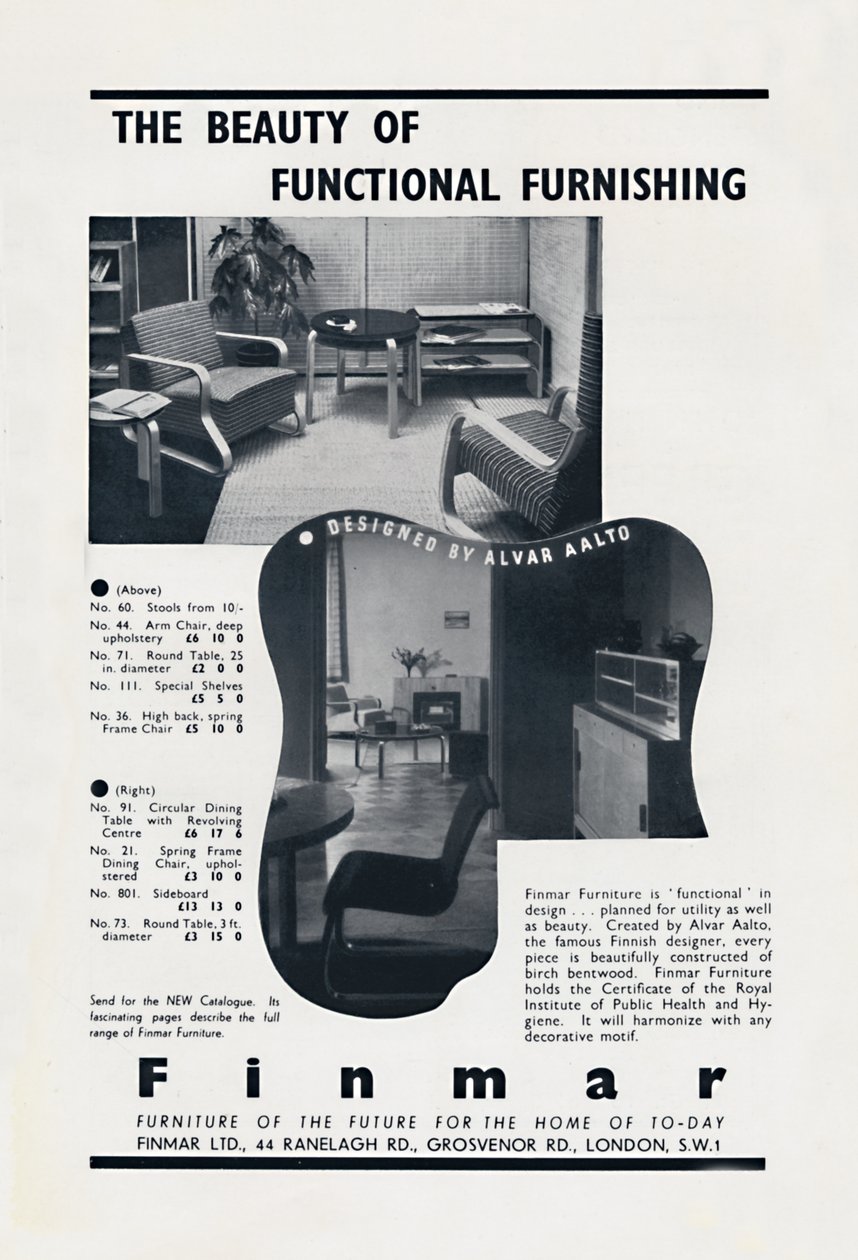 A beleza do mobiliário funcional - Finmar, 1939 de Unbekannt