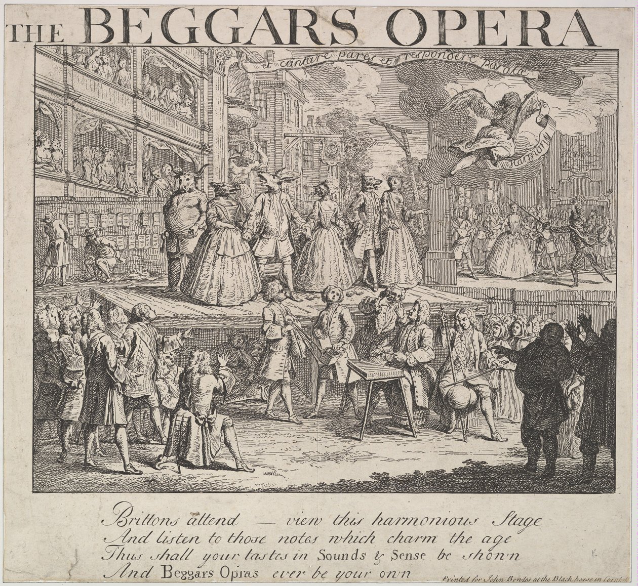 A ópera dos mendigos, 1728. de Unbekannt